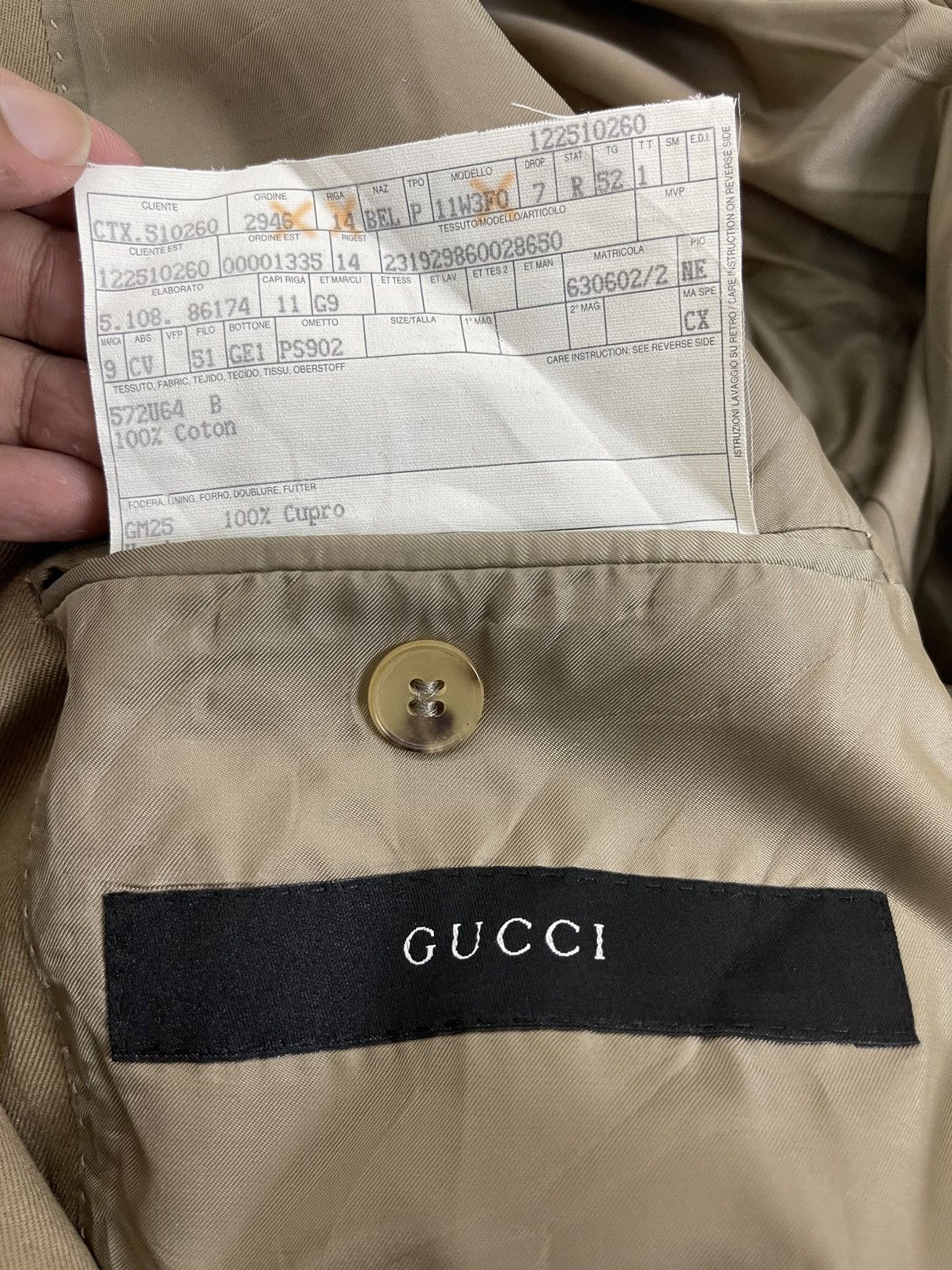 Gucci × Vintage VINTAGE GUCCI MEN’S GOLDEN BLAZER SUIT LUXURY Size 52R - 4 Thumbnail
