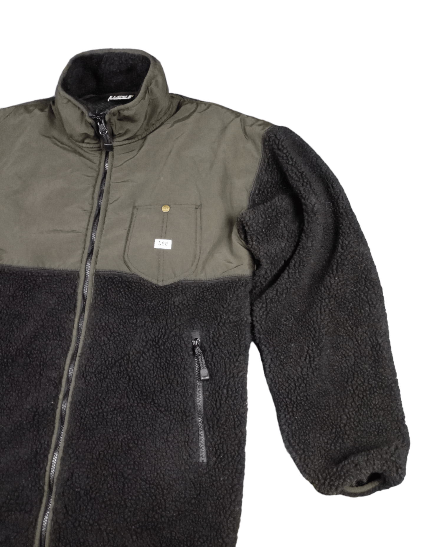 Lee × Vintage 💥RARE💥Vintage Lee Union Made Fleece Deep Pile Long Jacket Size US M / EU 48-50 / 2 - 2 Thumbnail