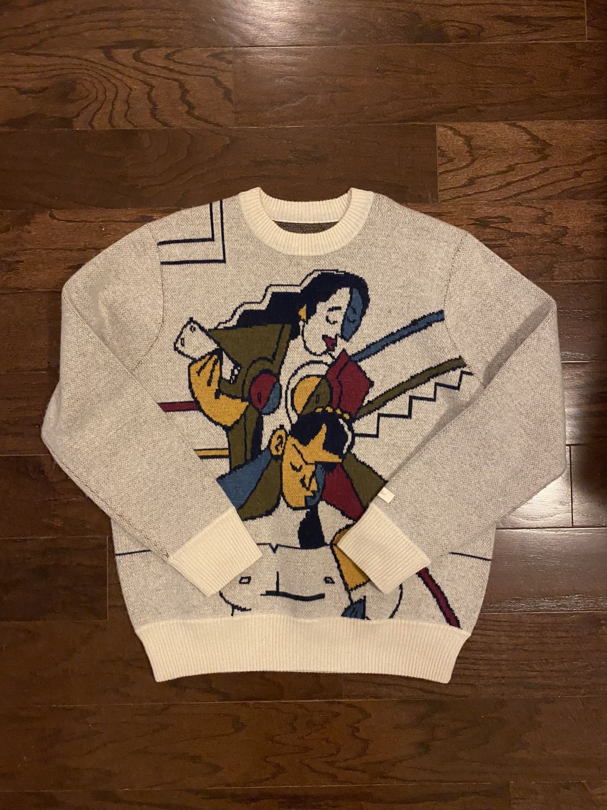 Aime Leon Dore Molina Tape Up Sweater Size US L / EU 52-54 / 3 - 1 Thumbnail
