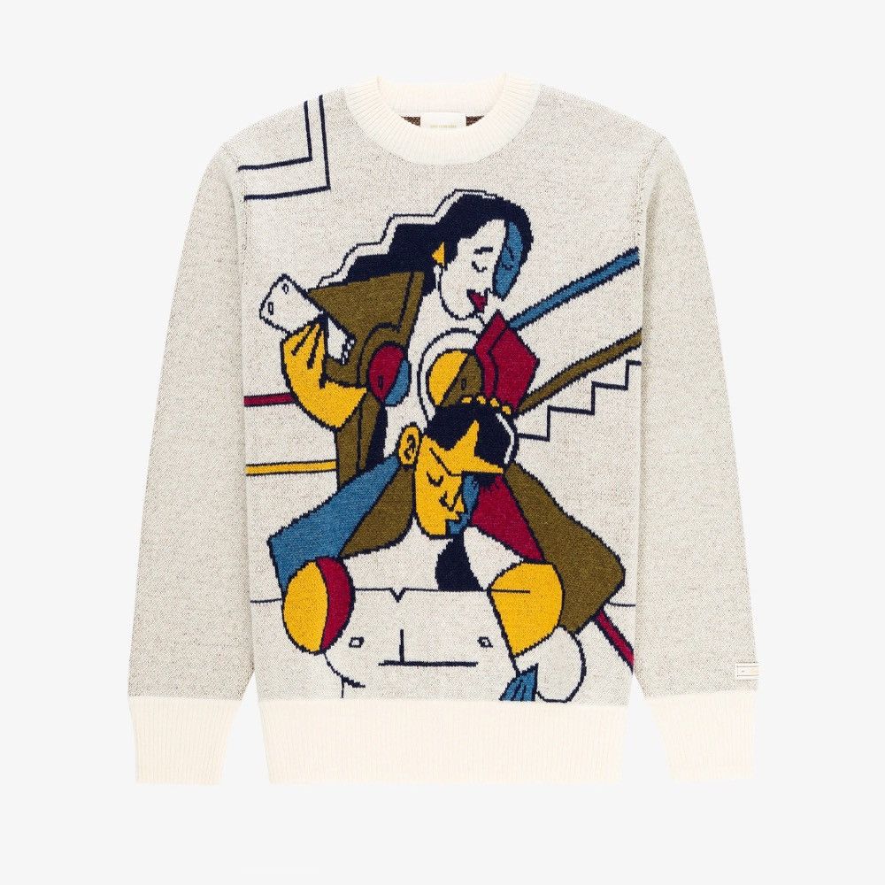 Aime Leon Dore Molina Tape Up Sweater Size US L / EU 52-54 / 3 - 9 Thumbnail