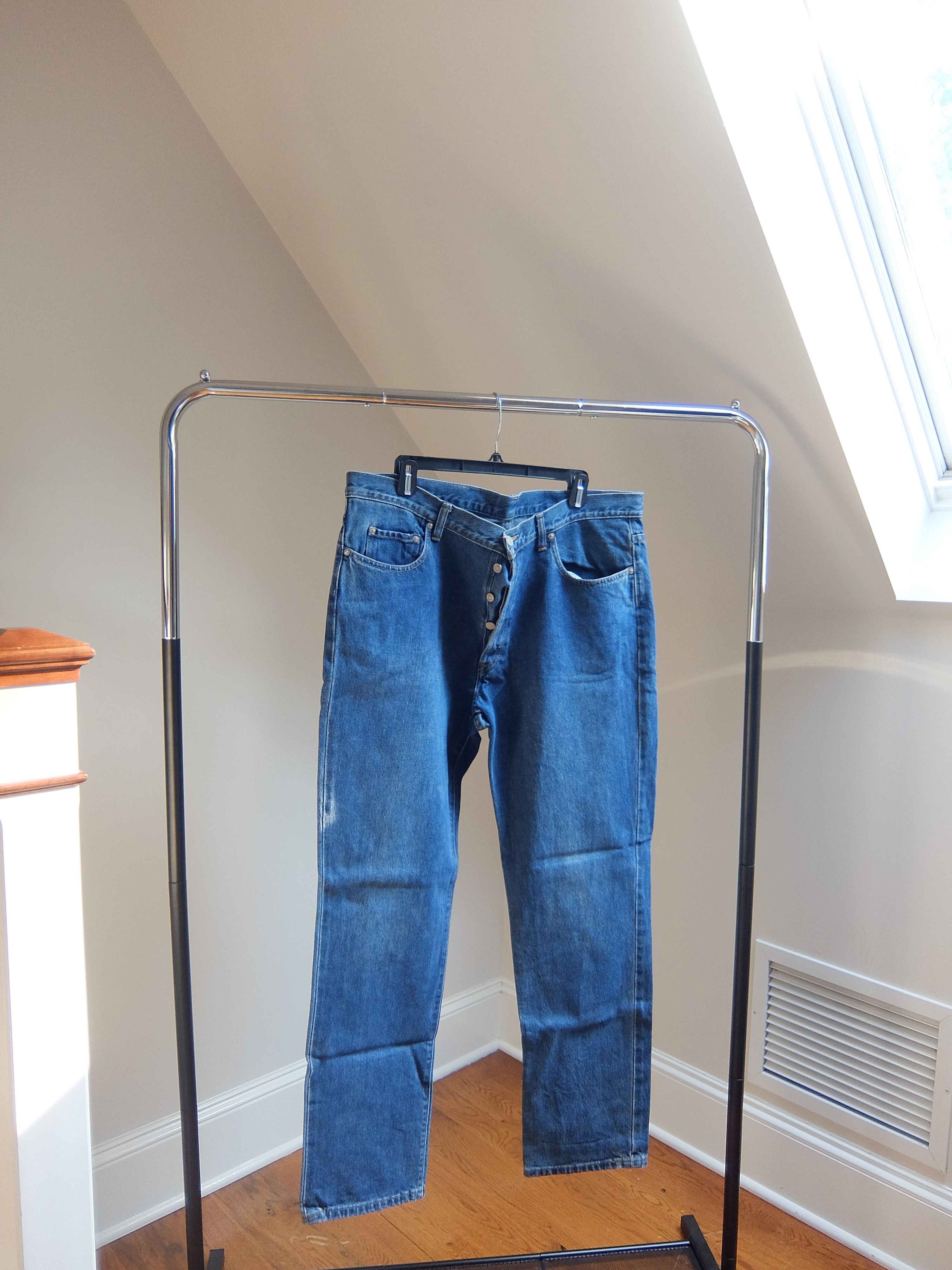 image of Rrl Ralph Lauren Rrl Polo Ralph Laurent Button Fly Selvedge Denim Jeans Pants in Navy (Size 38)