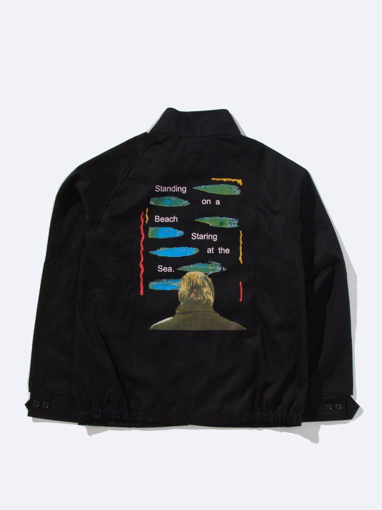 image of Noah X The Cure Staring Work Jacket in Black, Men's (Size XL)