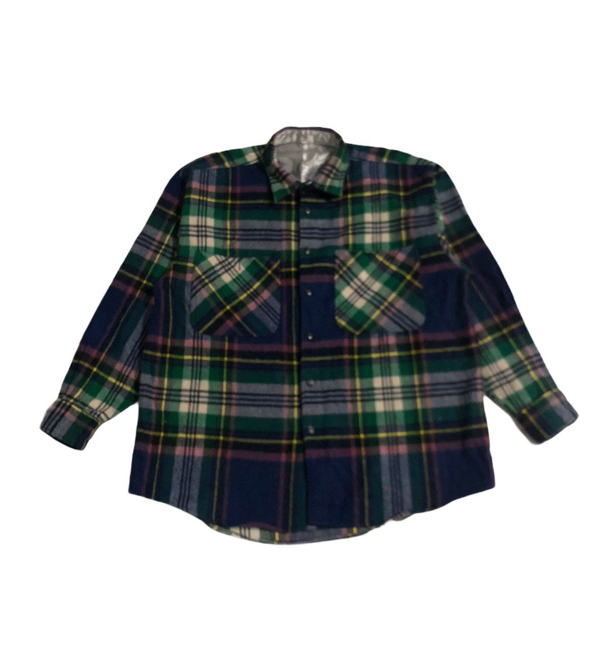 image of Vintage Nice Button Check Jacket in Multy Colour, Men's (Size Large)
