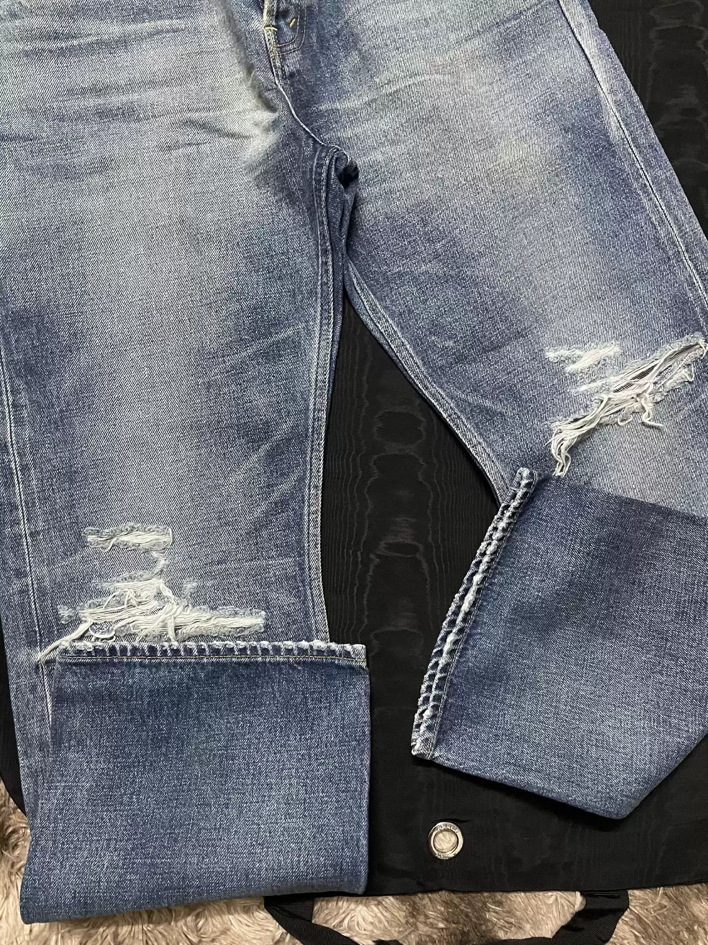 Celine Celine 21FW ripped jeans Size US 30 / EU 46 - 4 Thumbnail