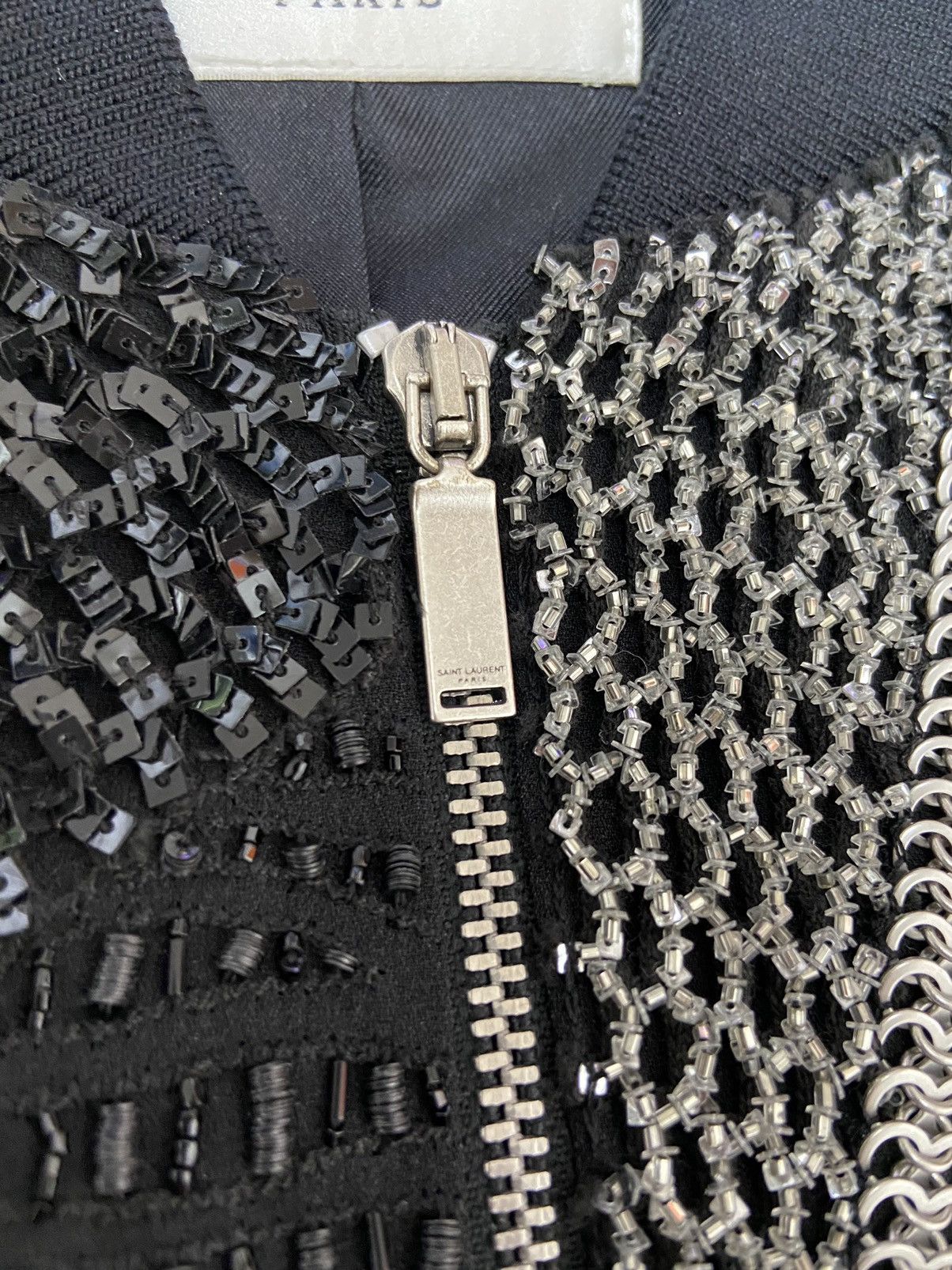 Saint Laurent Paris 1/? 46 Saint Laurent Patchwork sequin bomber jacket Size US M / EU 48-50 / 2 - 13 Thumbnail