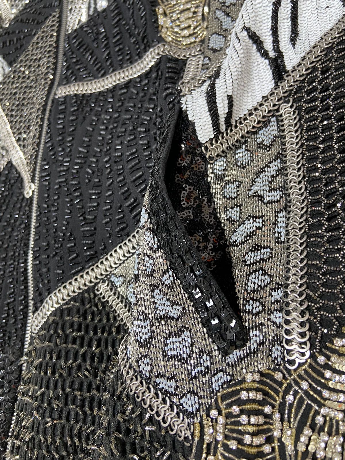 Saint Laurent Paris 1/? 46 Saint Laurent Patchwork sequin bomber jacket Size US M / EU 48-50 / 2 - 12 Thumbnail