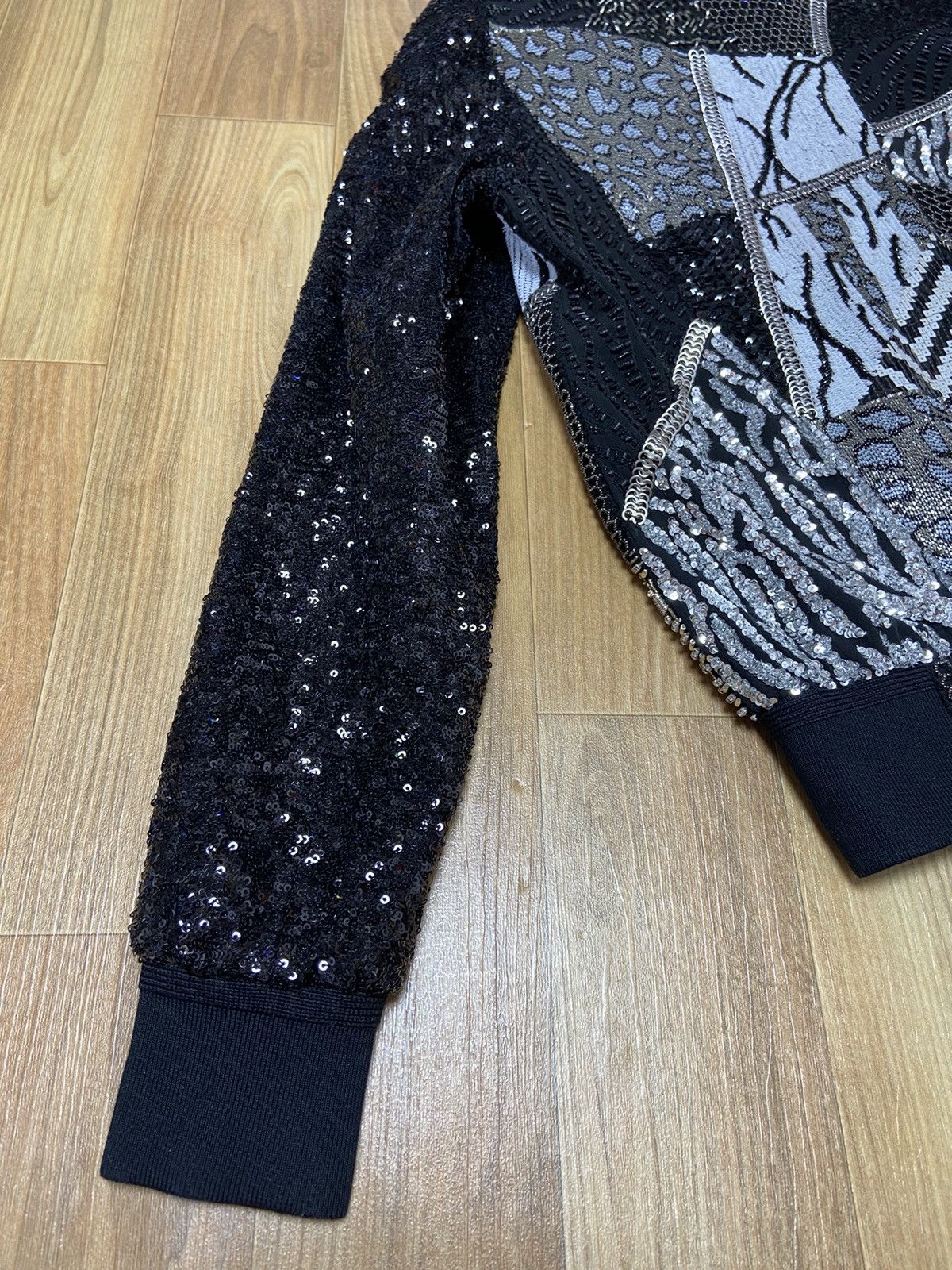 Saint Laurent Paris 1/? 46 Saint Laurent Patchwork sequin bomber jacket Size US M / EU 48-50 / 2 - 10 Thumbnail