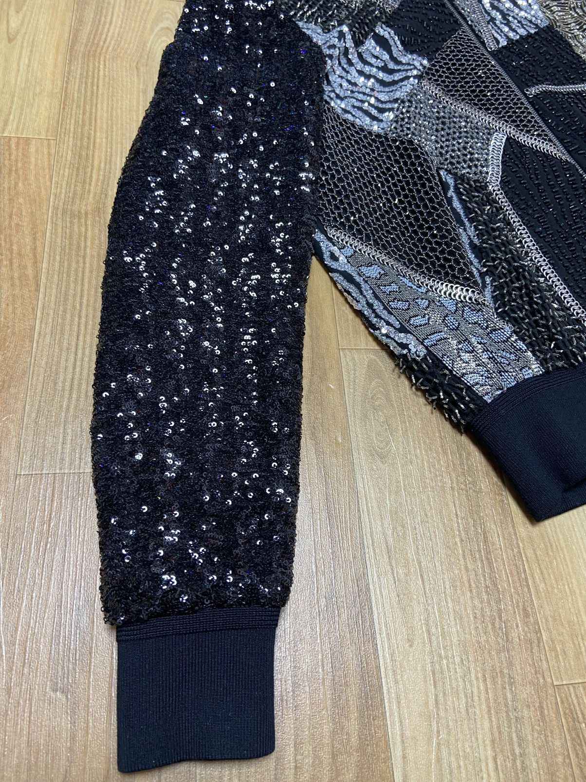 Saint Laurent Paris 1/? 46 Saint Laurent Patchwork sequin bomber jacket Size US M / EU 48-50 / 2 - 6 Thumbnail