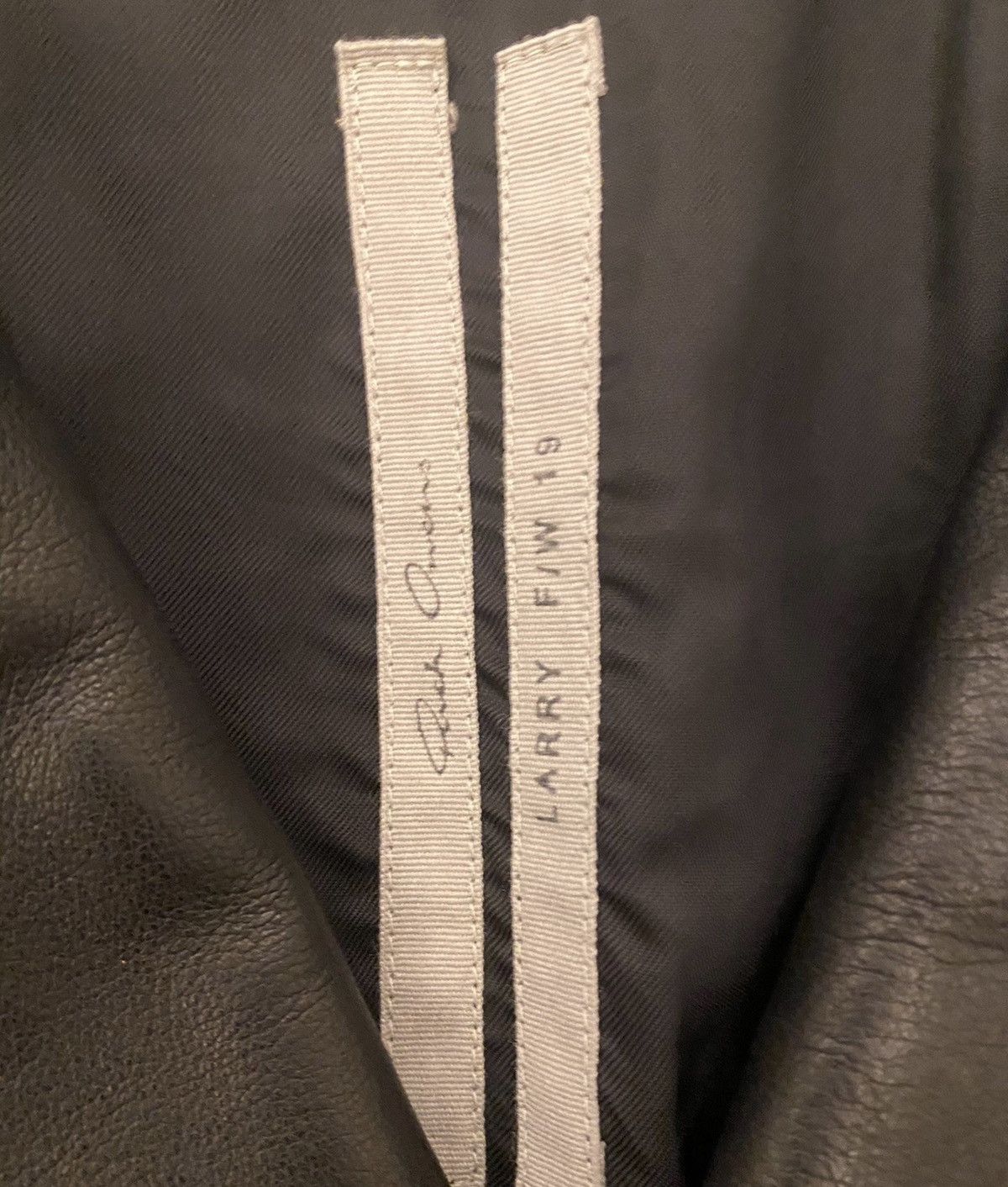 Rick Owens Rick Owens ro 19fw Larry leather jacket Size US S / EU 44-46 / 1 - 3 Thumbnail