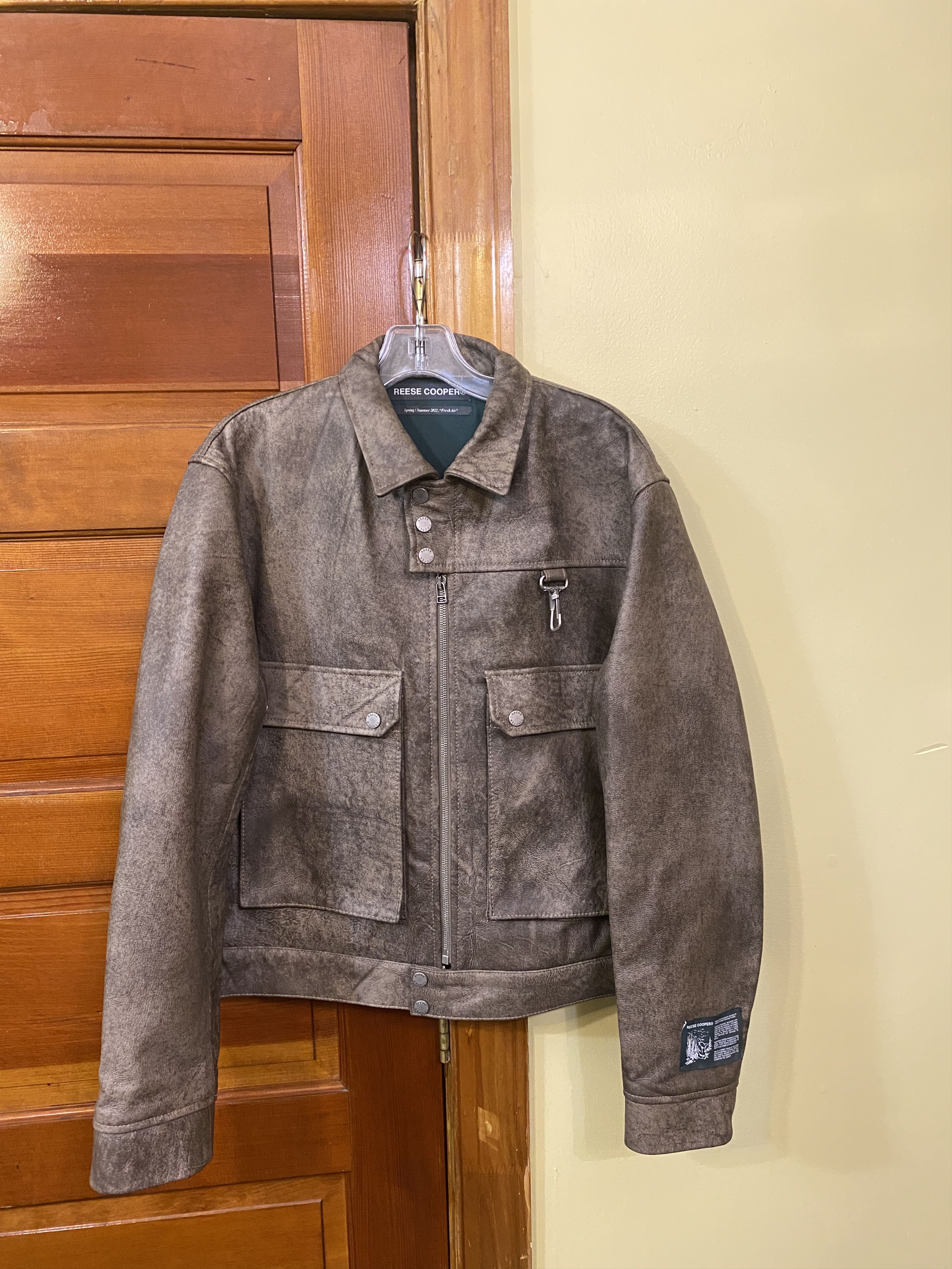 Reese Cooper RCI COMPASS LEATHER CARGO JACKET Size US L / EU 52-54 / 3 - 4 Thumbnail