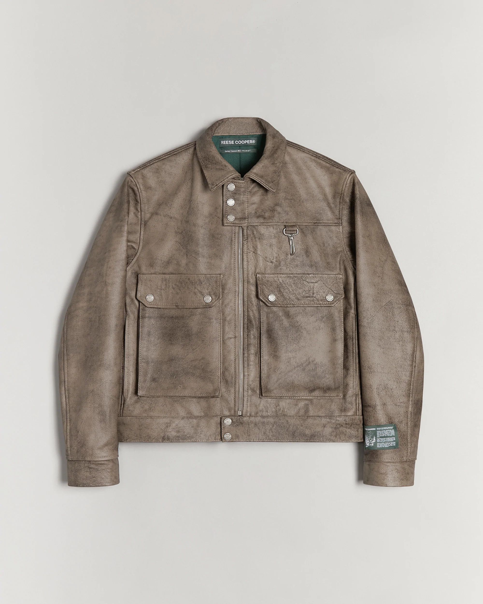 Reese Cooper RCI COMPASS LEATHER CARGO JACKET Size US L / EU 52-54 / 3 - 1 Thumbnail