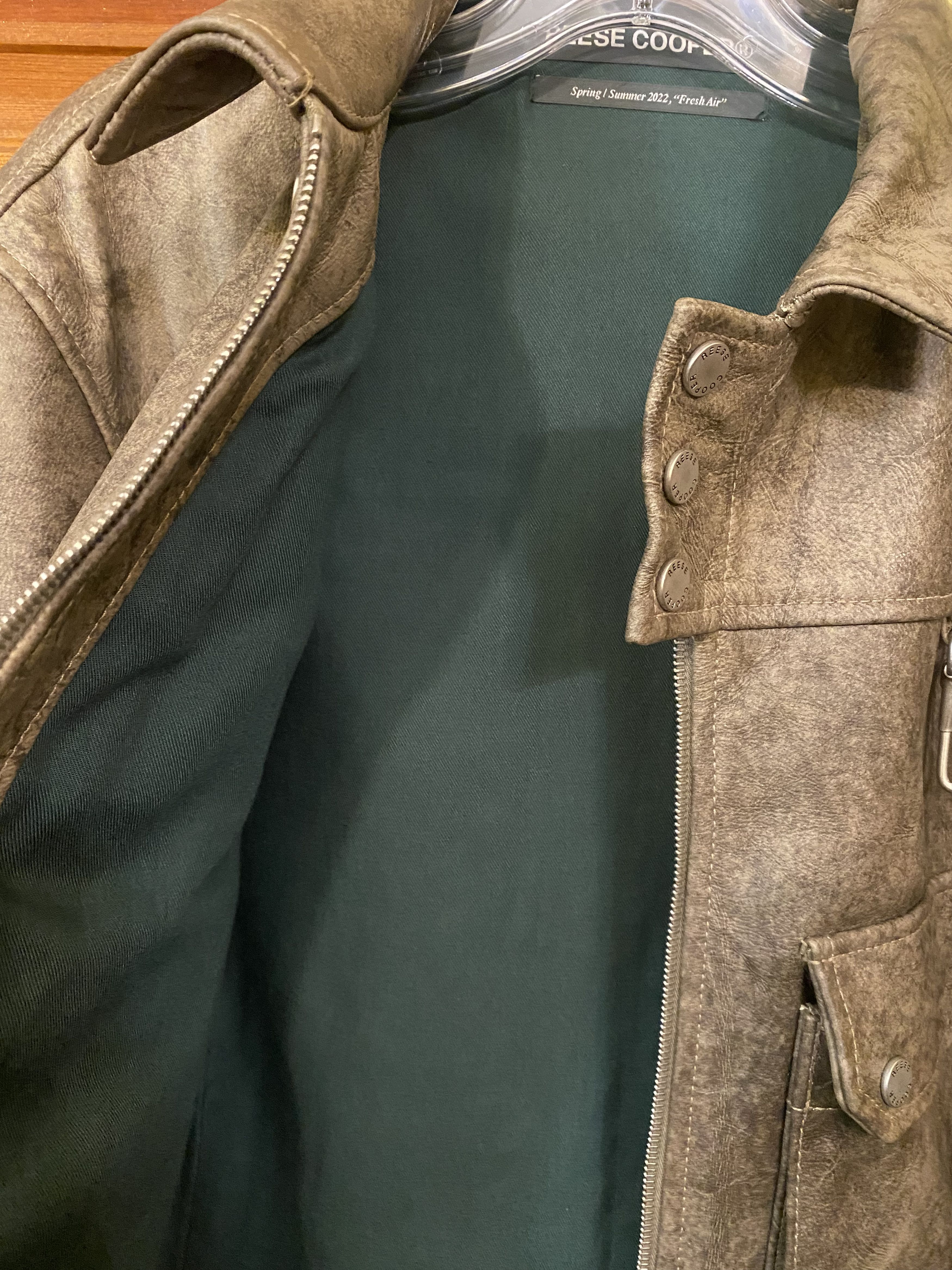 Reese Cooper RCI COMPASS LEATHER CARGO JACKET Size US L / EU 52-54 / 3 - 13 Thumbnail