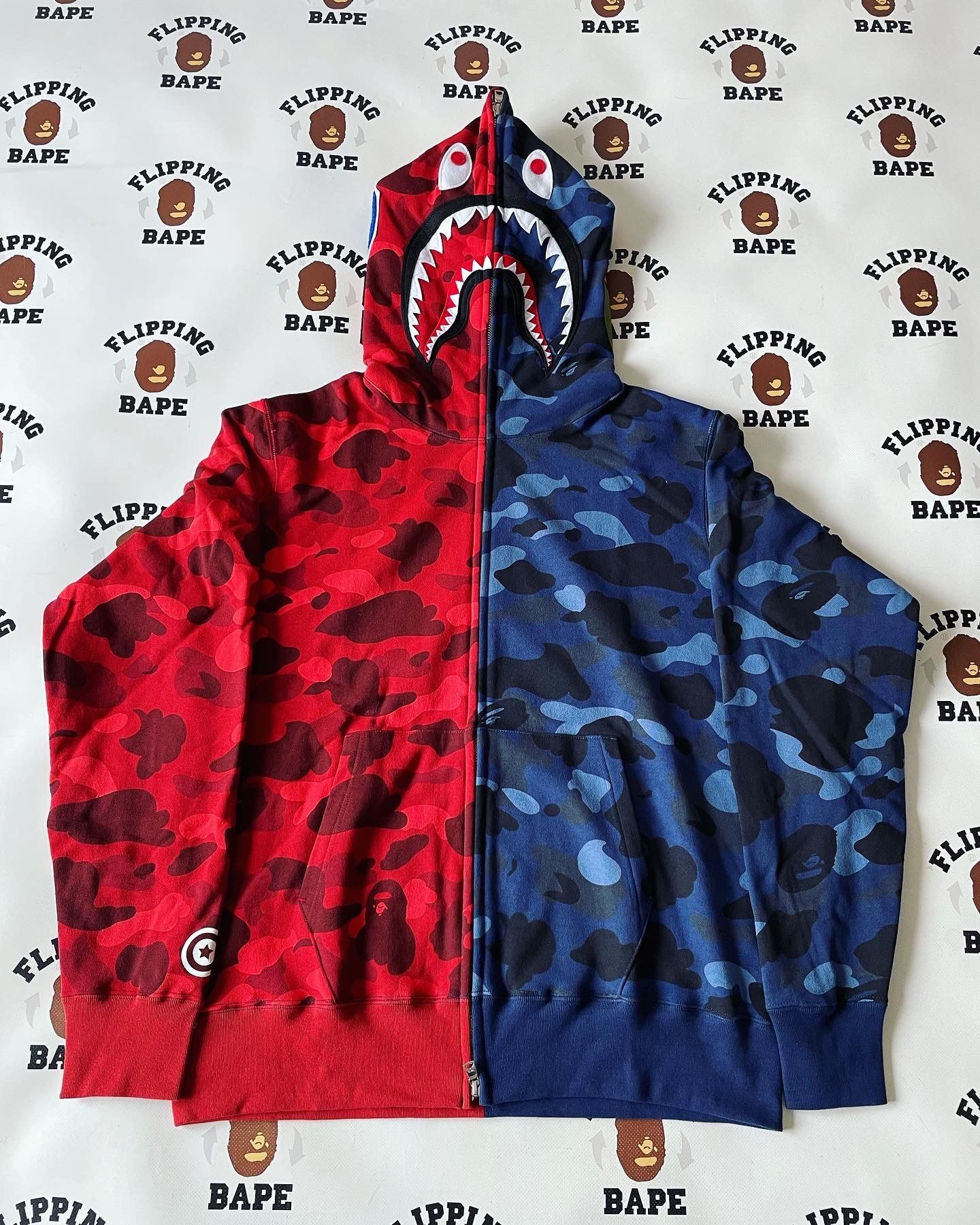 Bape BAPE COLOR CAMO SHARK FULL ZIP HOODIE SS22 Size US M / EU 48-50 / 2 - 1 Thumbnail