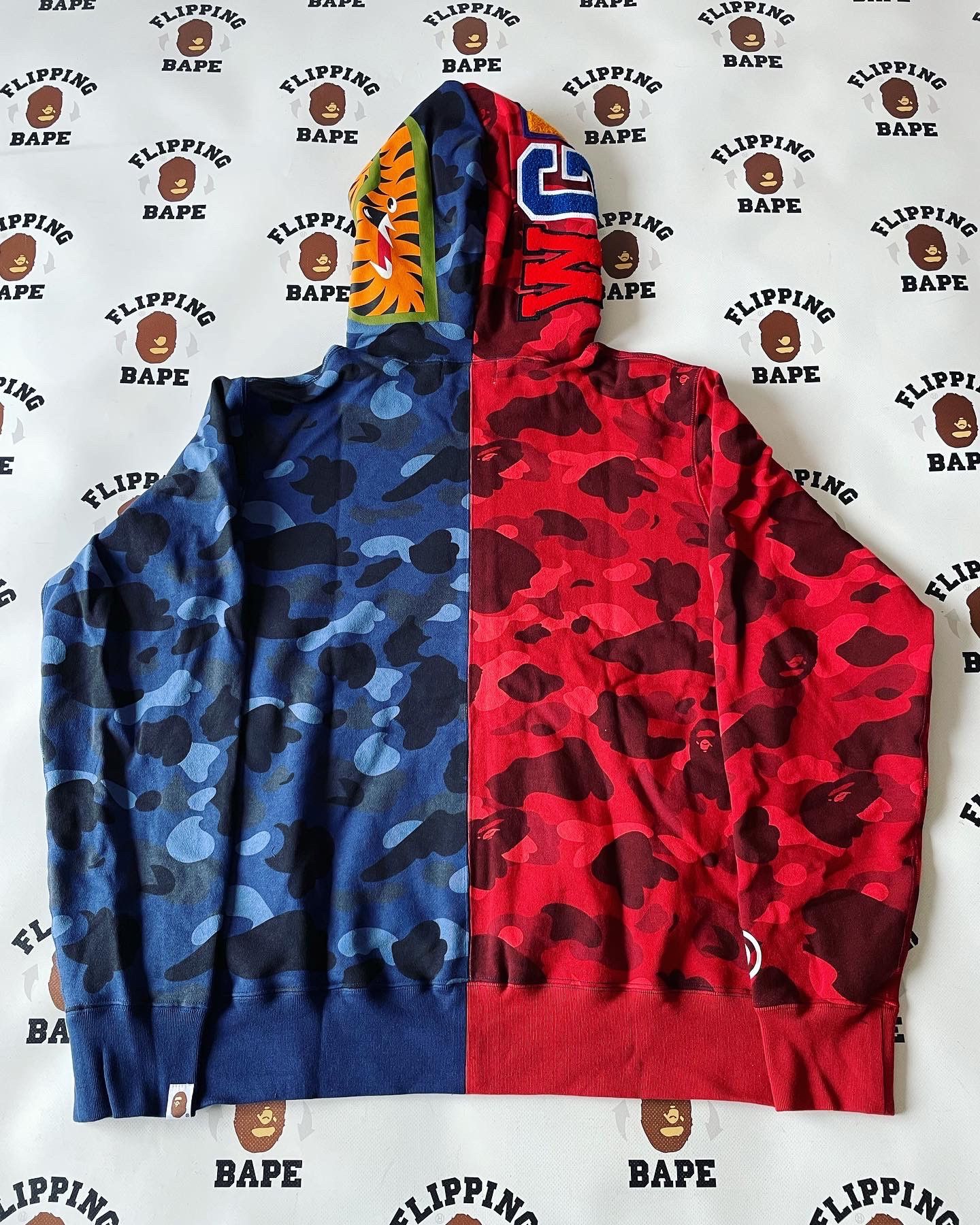 BAPE Burgundy Grid Jacket