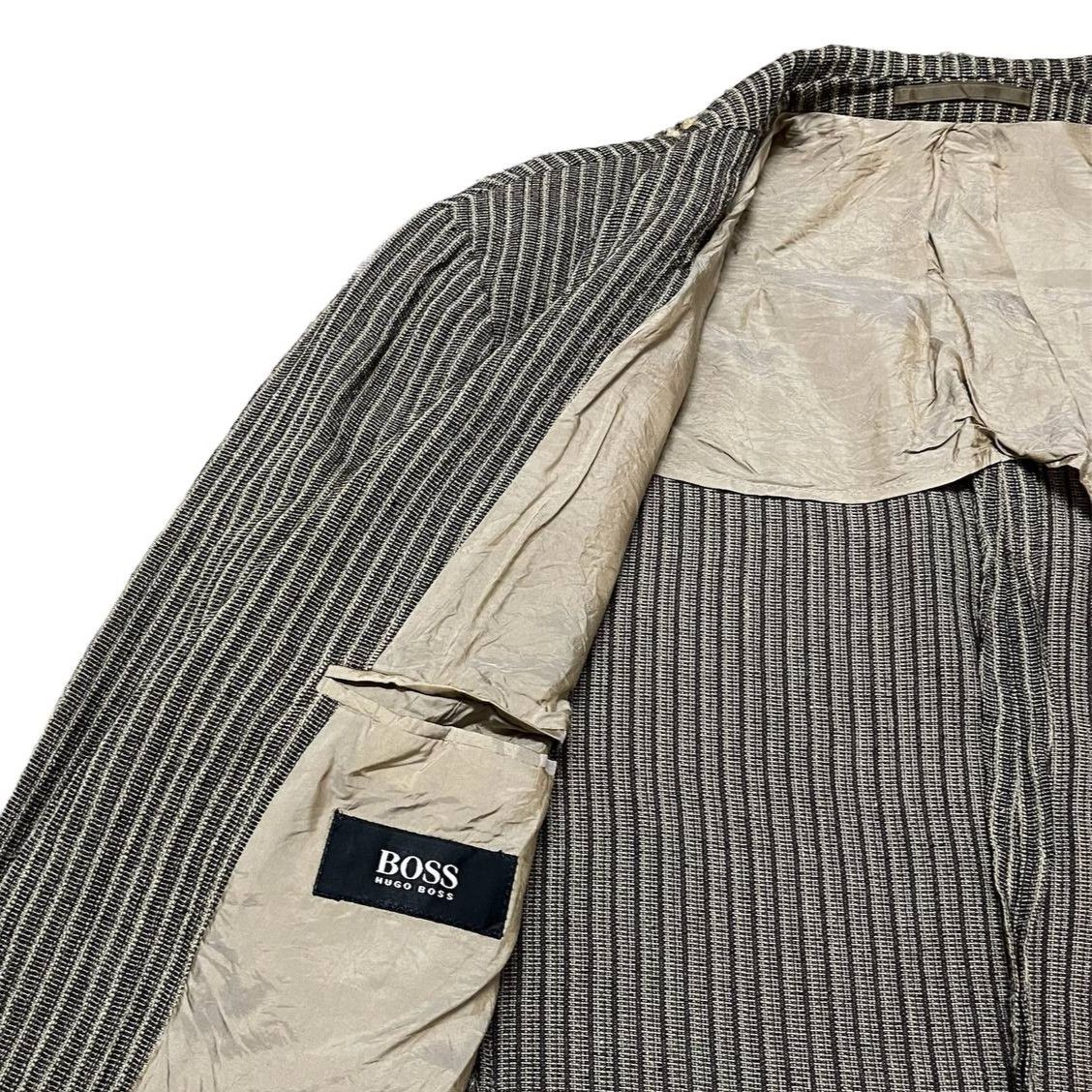 Hugo Boss Vintage Hugo Boss Hickory Striped Blazer Coat Size US M / EU 48-50 / 2 - 8 Thumbnail