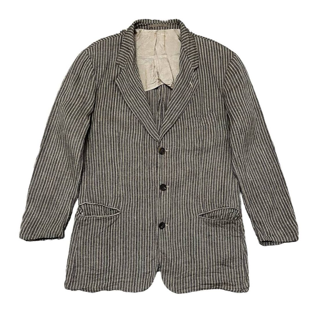 Hugo Boss Vintage Hugo Boss Hickory Striped Blazer Coat Size US M / EU 48-50 / 2 - 1 Thumbnail