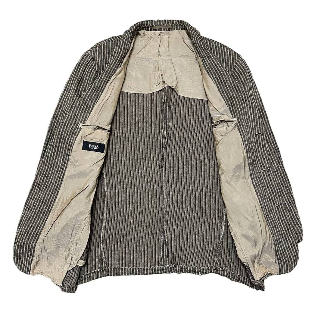 Hugo Boss Vintage Hugo Boss Hickory Striped Blazer Coat Size US M / EU 48-50 / 2 - 6 Thumbnail