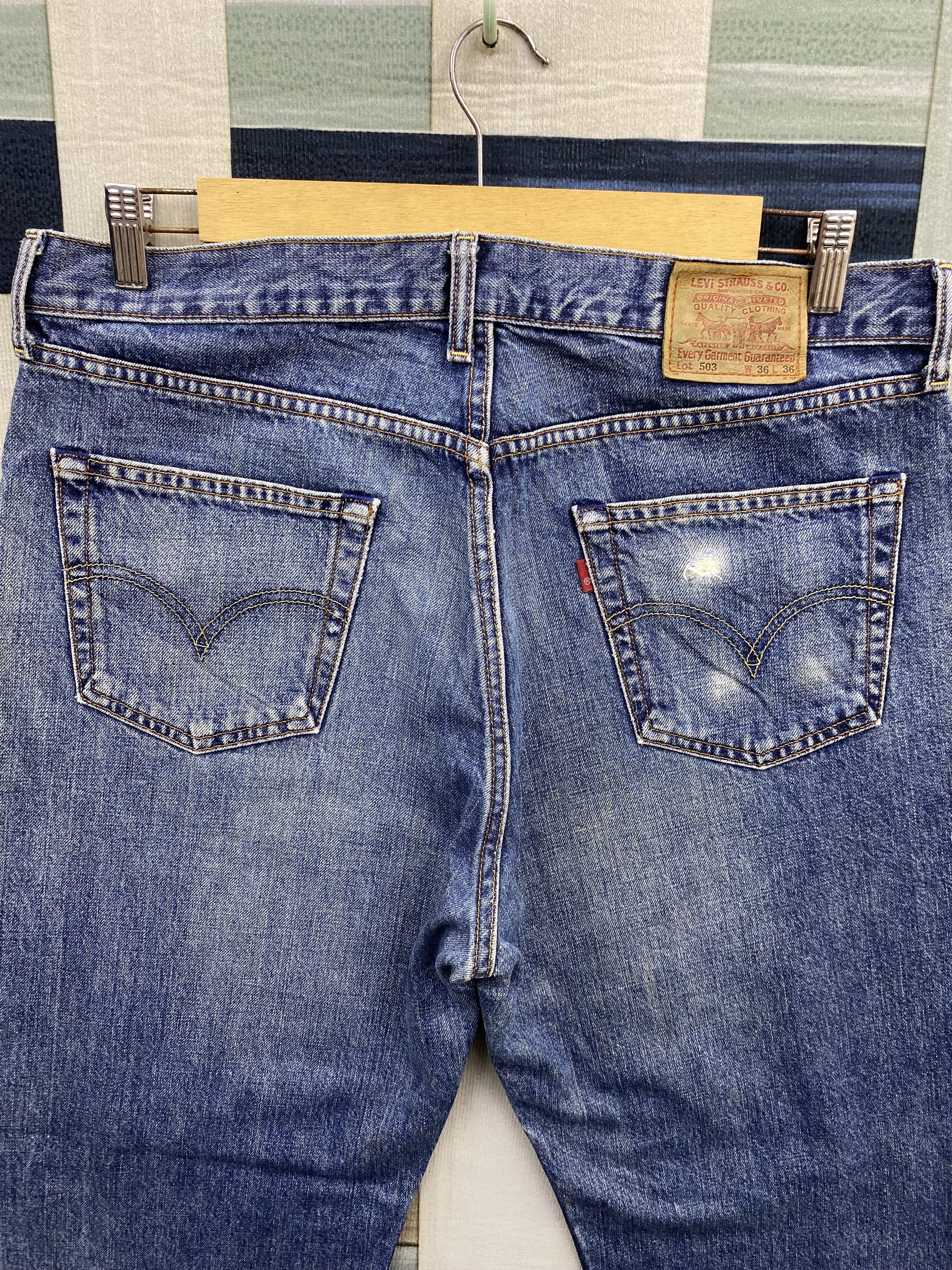 Levi's Vintage Levi's 503 Faded Blue Denim Jean Pant Size US 36 / EU 52 - 10 Thumbnail
