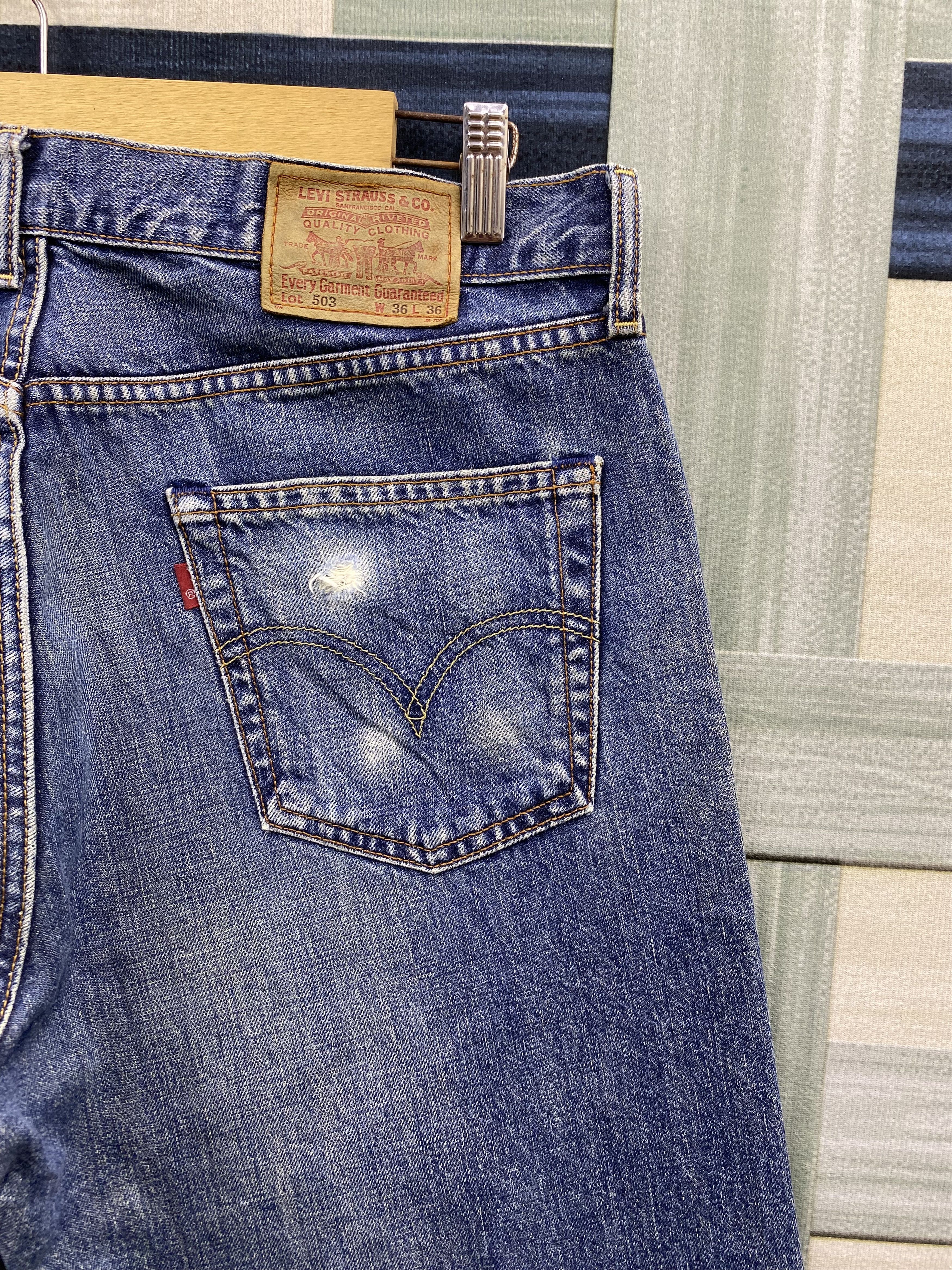 Levi's Vintage Levi's 503 Faded Blue Denim Jean Pant Size US 36 / EU 52 - 12 Thumbnail