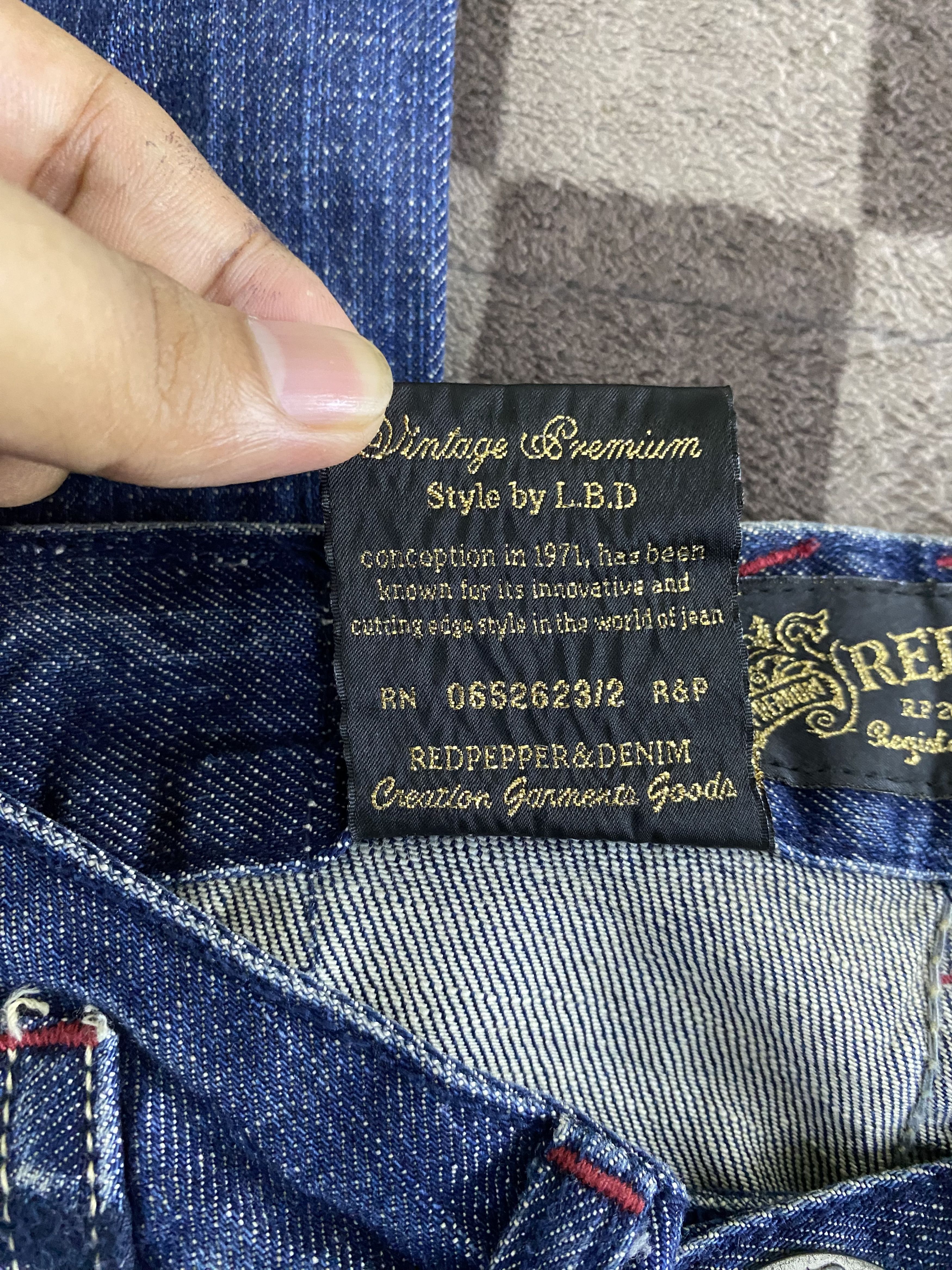 Japanese Brand Japanese Brand Red Pepper Wide Leg Denim Jean Size 29" - 17 Thumbnail