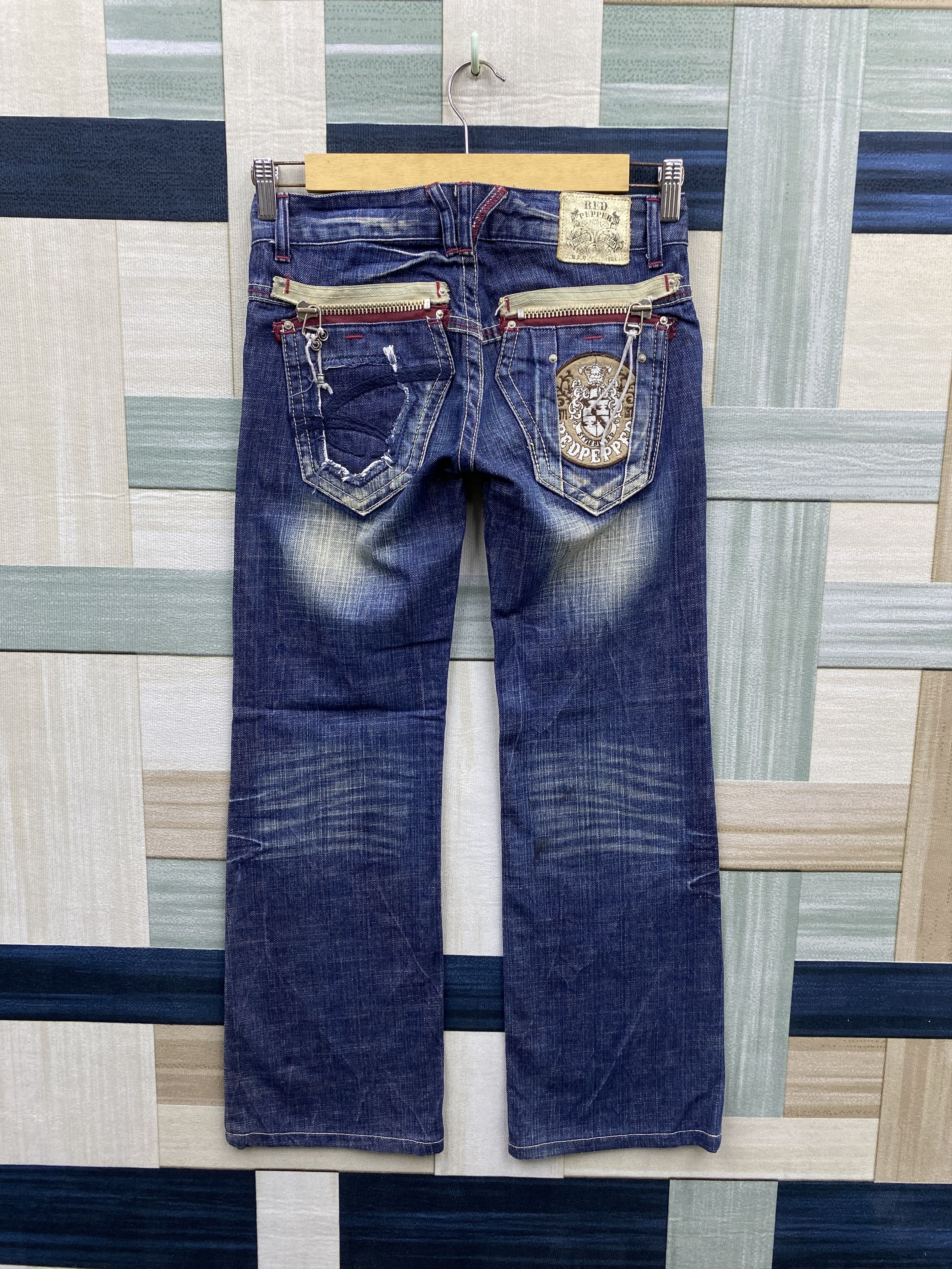 Japanese Brand Japanese Brand Red Pepper Wide Leg Denim Jean Size 29" - 2 Thumbnail