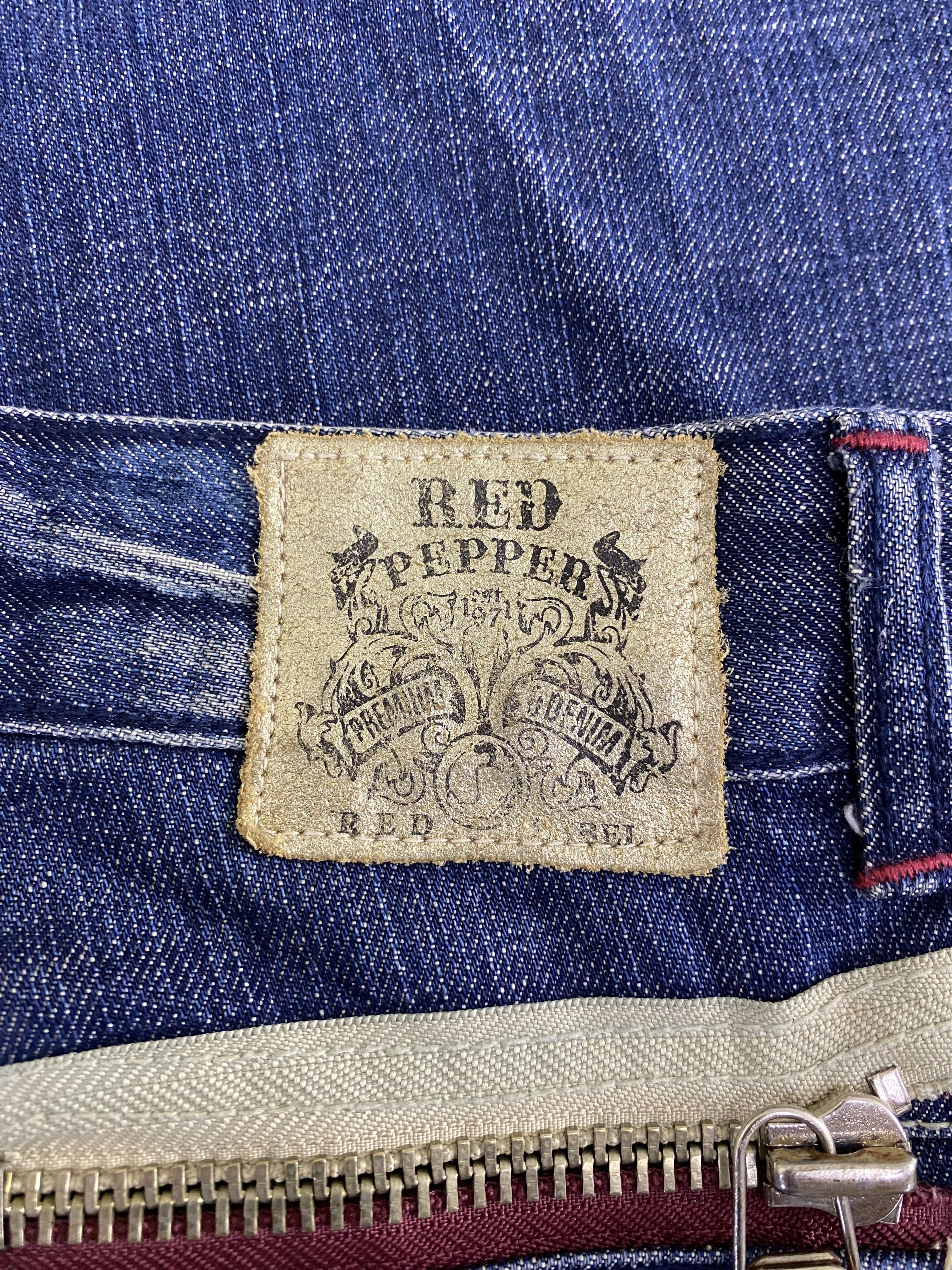Japanese Brand Japanese Brand Red Pepper Wide Leg Denim Jean Size 29" - 15 Thumbnail