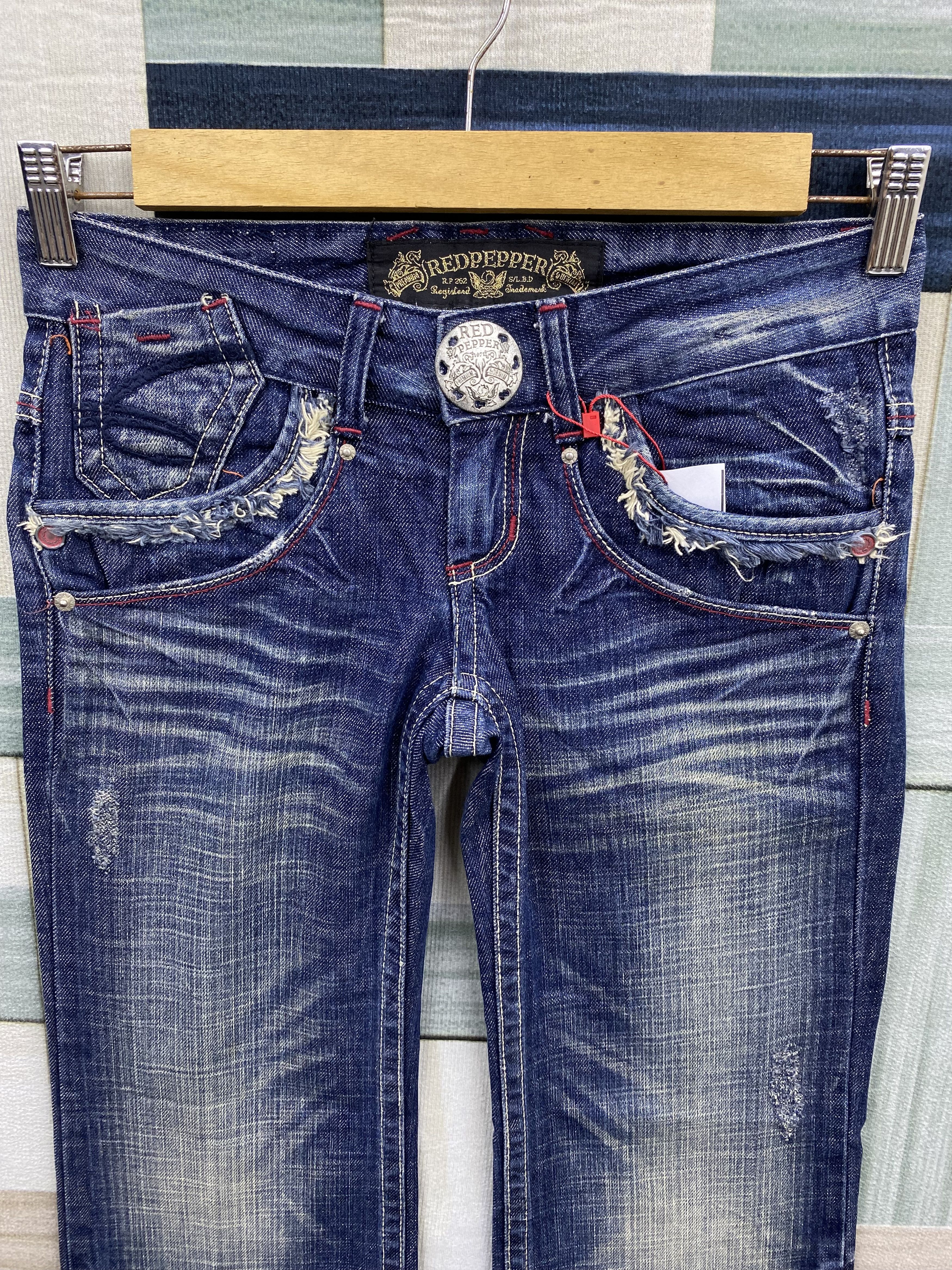 Japanese Brand Japanese Brand Red Pepper Wide Leg Denim Jean Size 29" - 3 Thumbnail