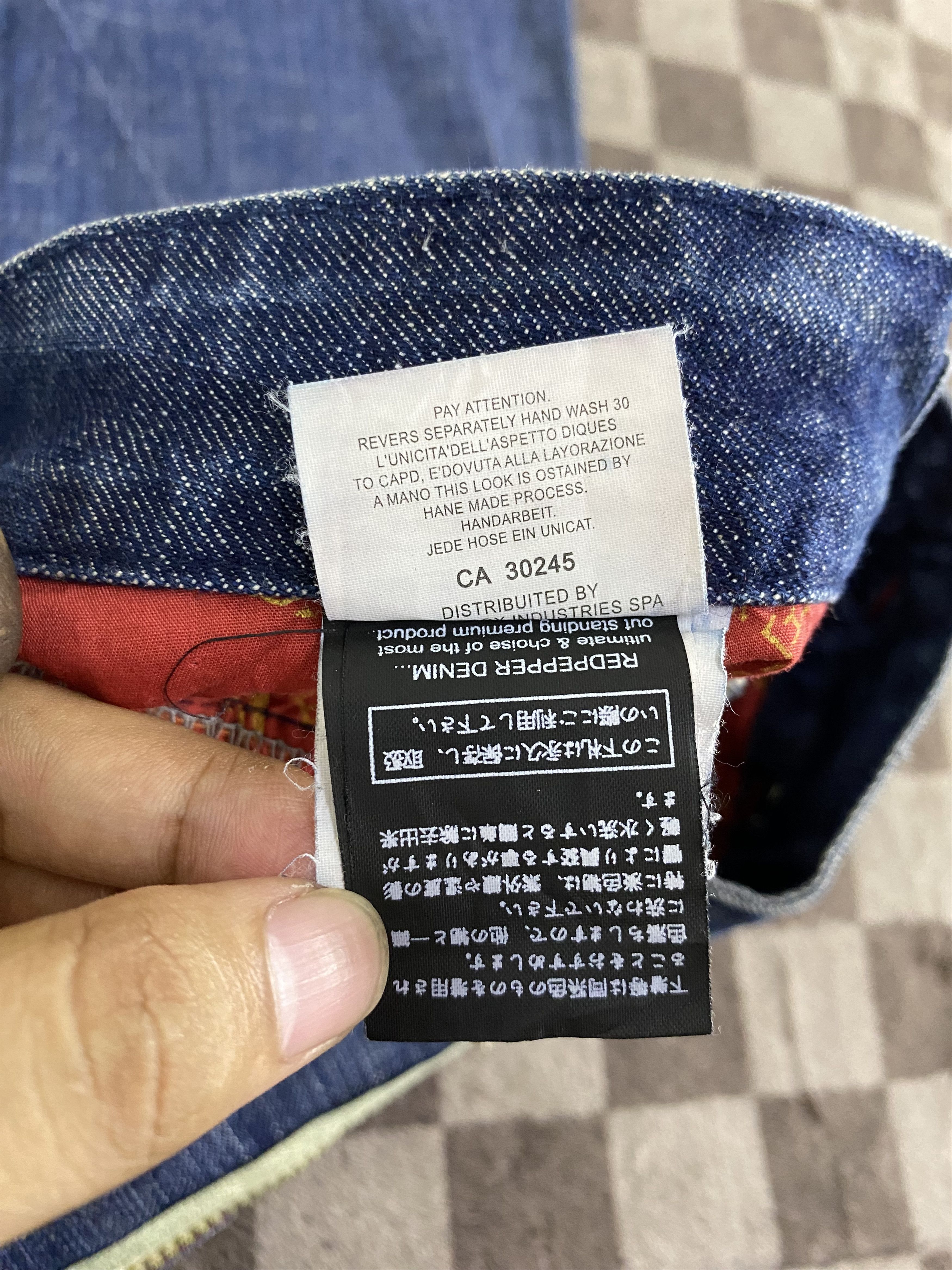 Japanese Brand Japanese Brand Red Pepper Wide Leg Denim Jean Size 29" - 19 Thumbnail