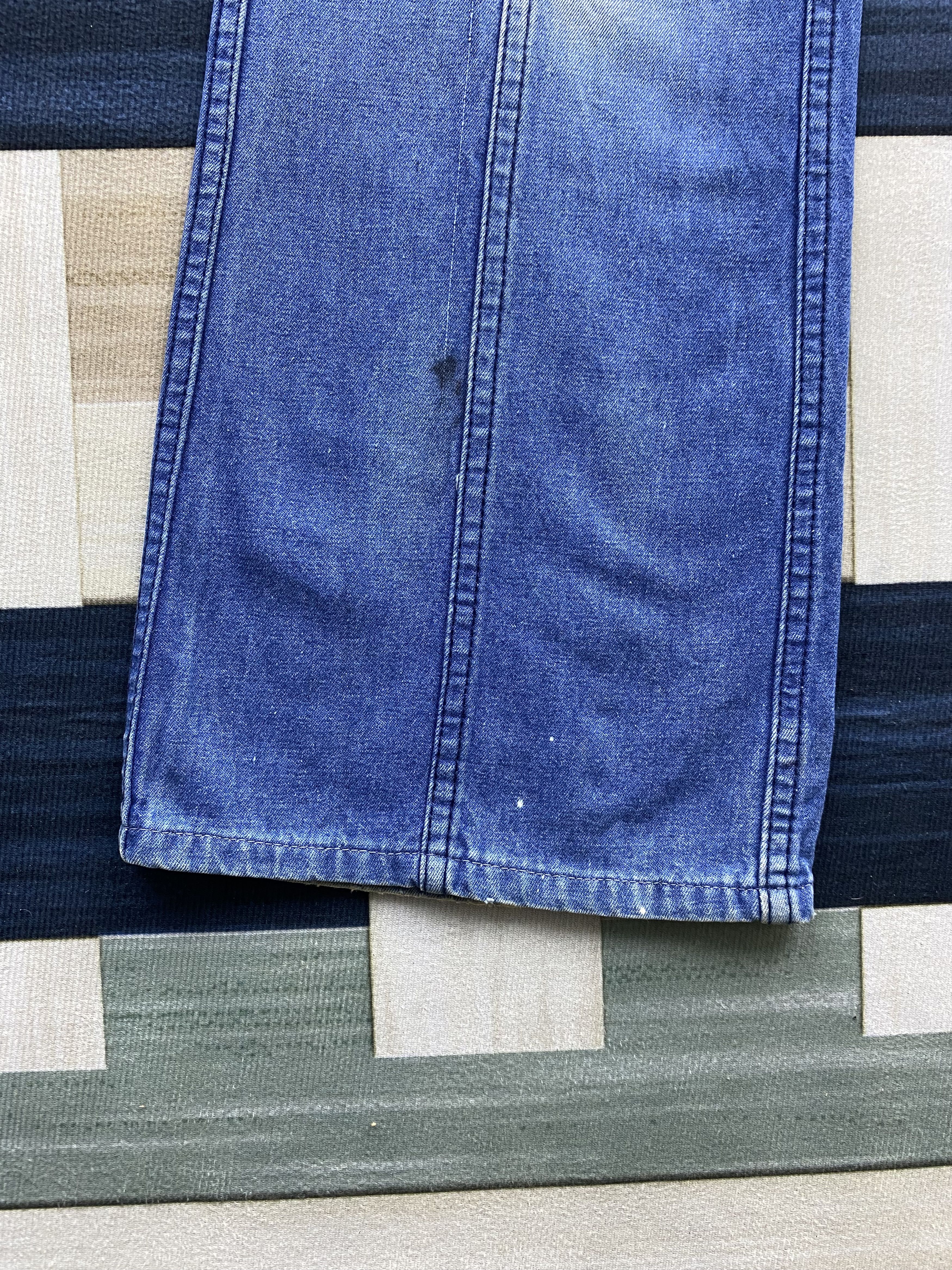 Japanese Brand Vintage 80's Love Inn Fade Blue Flare Bell Bottom Denim Jean Size 24" / US 00 / IT 34 - 9 Thumbnail