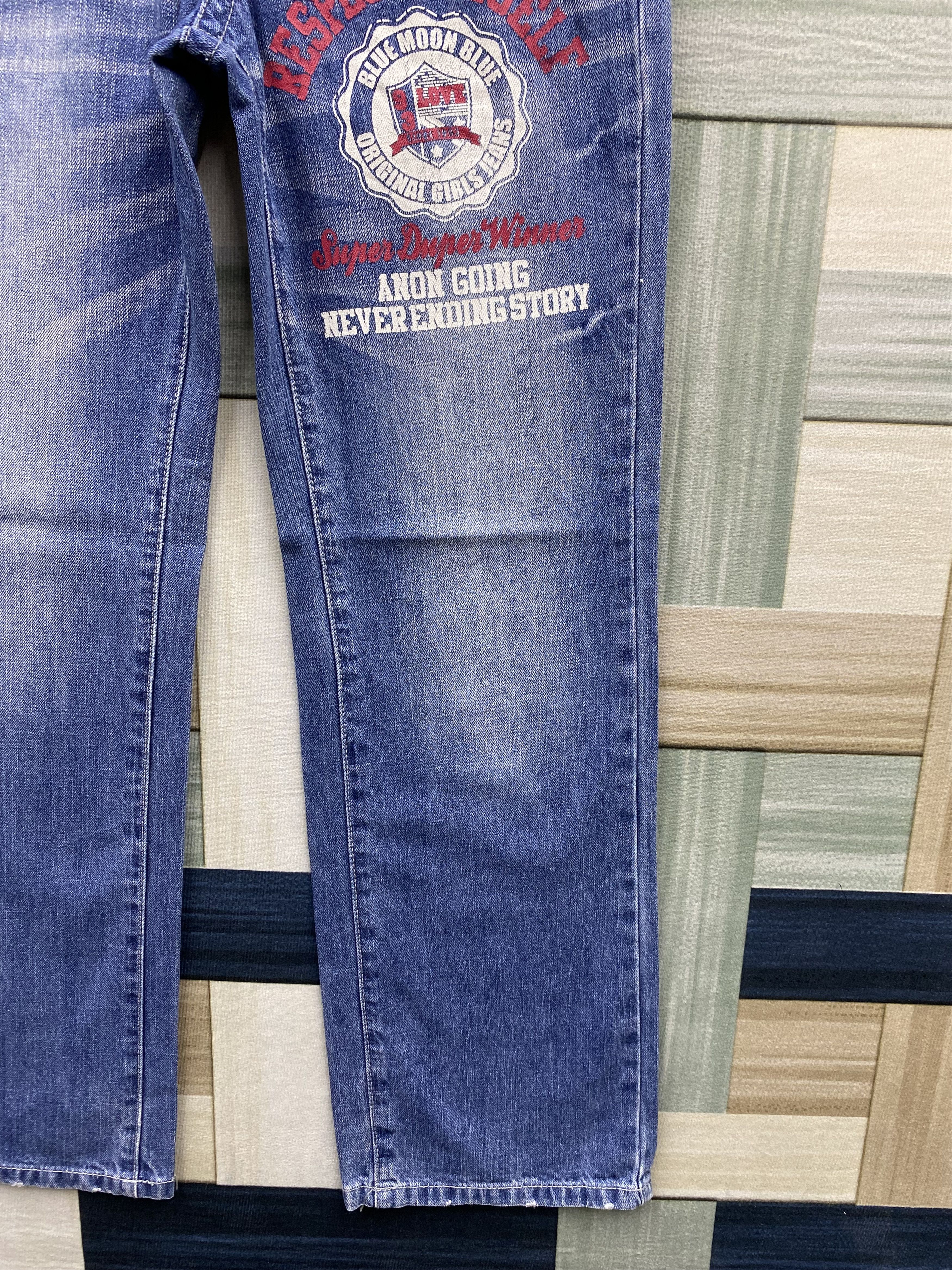 Japanese Brand × Vintage Japanese Brand Blue Moon Blue Denim Jean Size US 30 / EU 46 - 9 Thumbnail