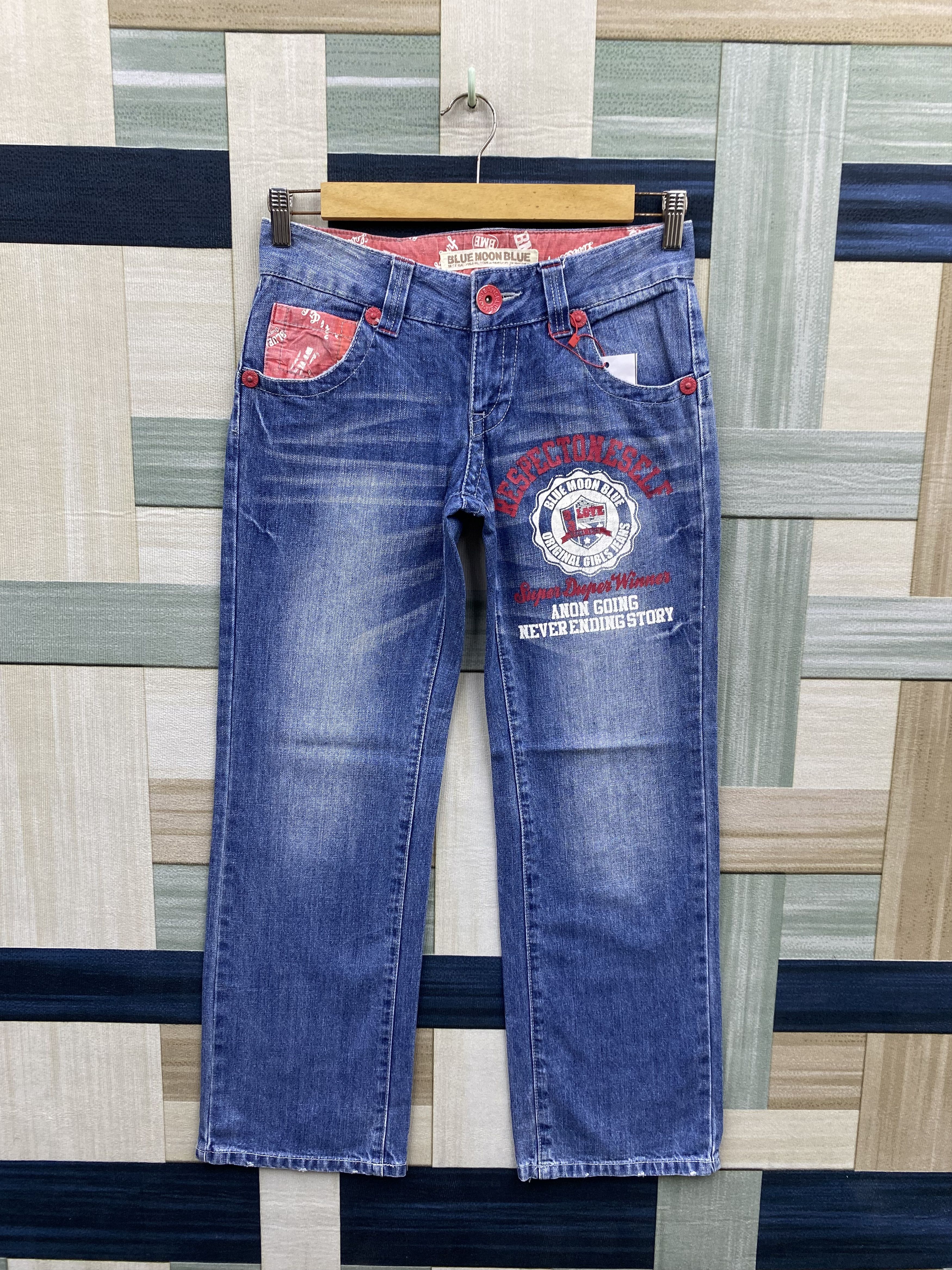 Japanese Brand × Vintage Japanese Brand Blue Moon Blue Denim Jean Size US 30 / EU 46 - 1 Thumbnail