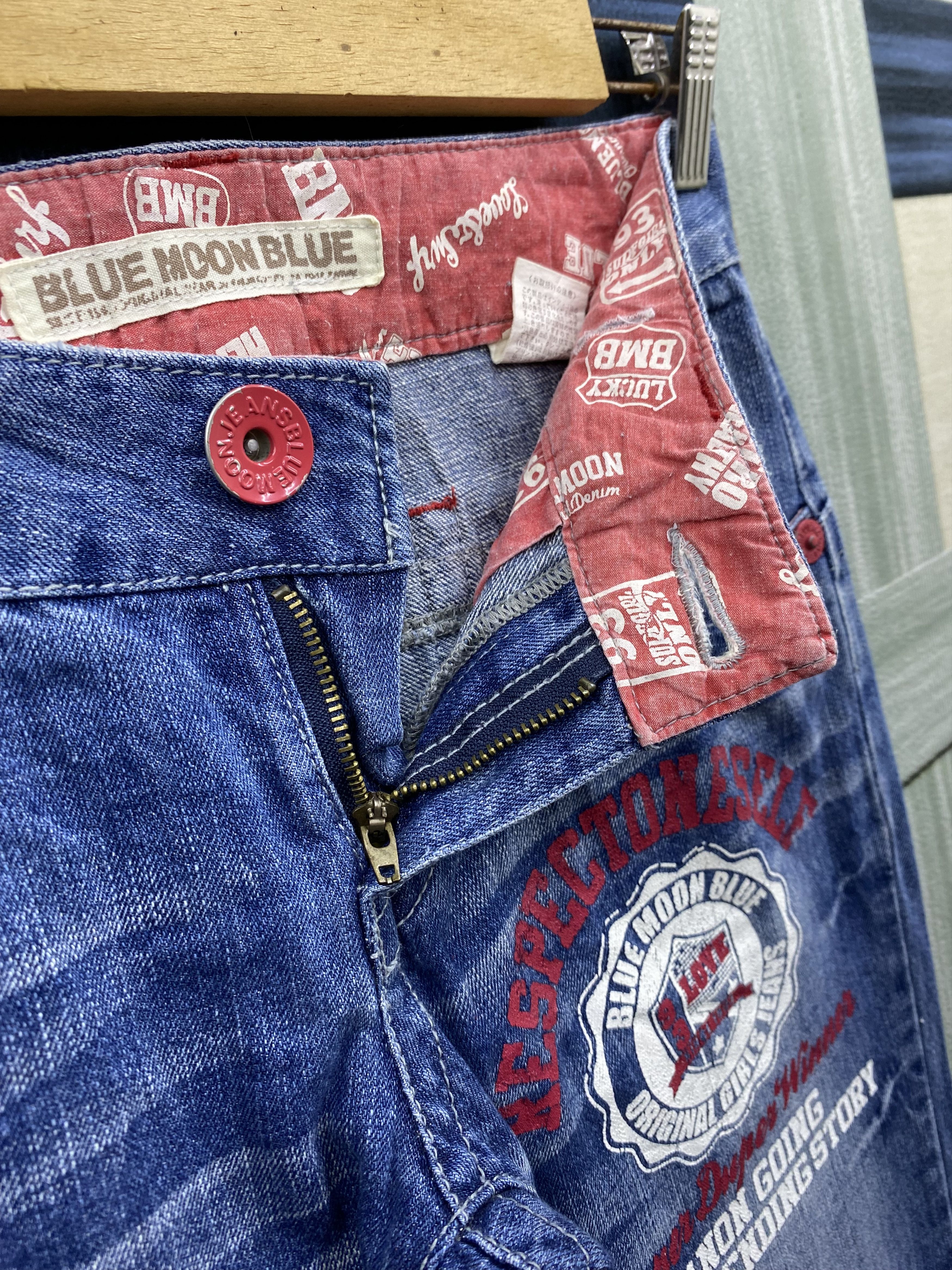 Japanese Brand × Vintage Japanese Brand Blue Moon Blue Denim Jean Size US 30 / EU 46 - 12 Thumbnail