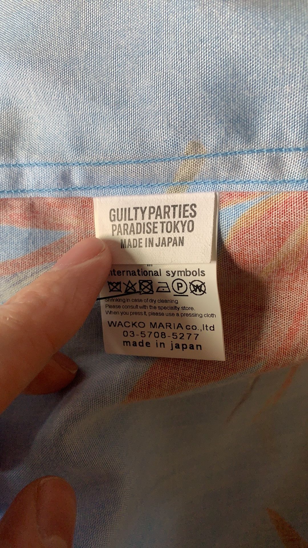 Wacko Maria NWOT guilty parties DJ Harvey camp collar floral shirt Size US M / EU 48-50 / 2 - 9 Thumbnail