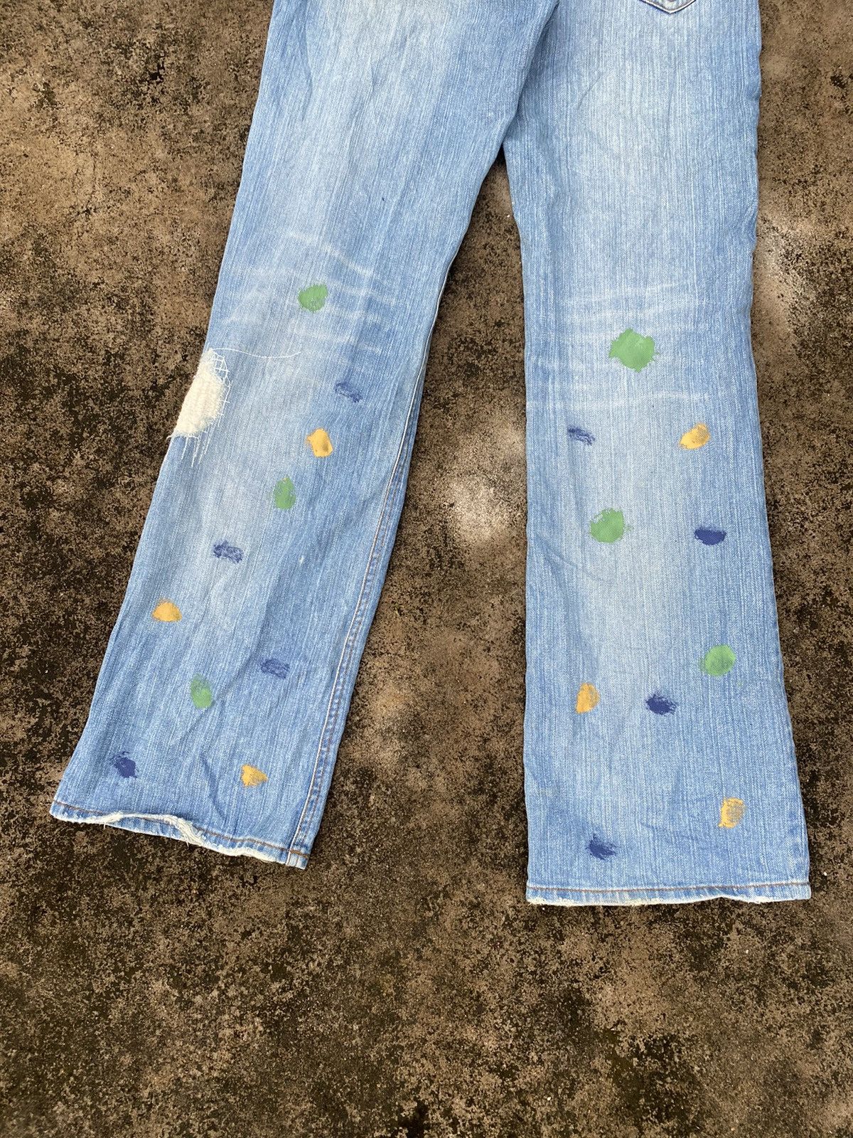 20471120 🖤BLACKFRIDAY🖤Japanese Unknown Denim Painted Like Kapital Size US 30 / EU 46 - 5 Thumbnail