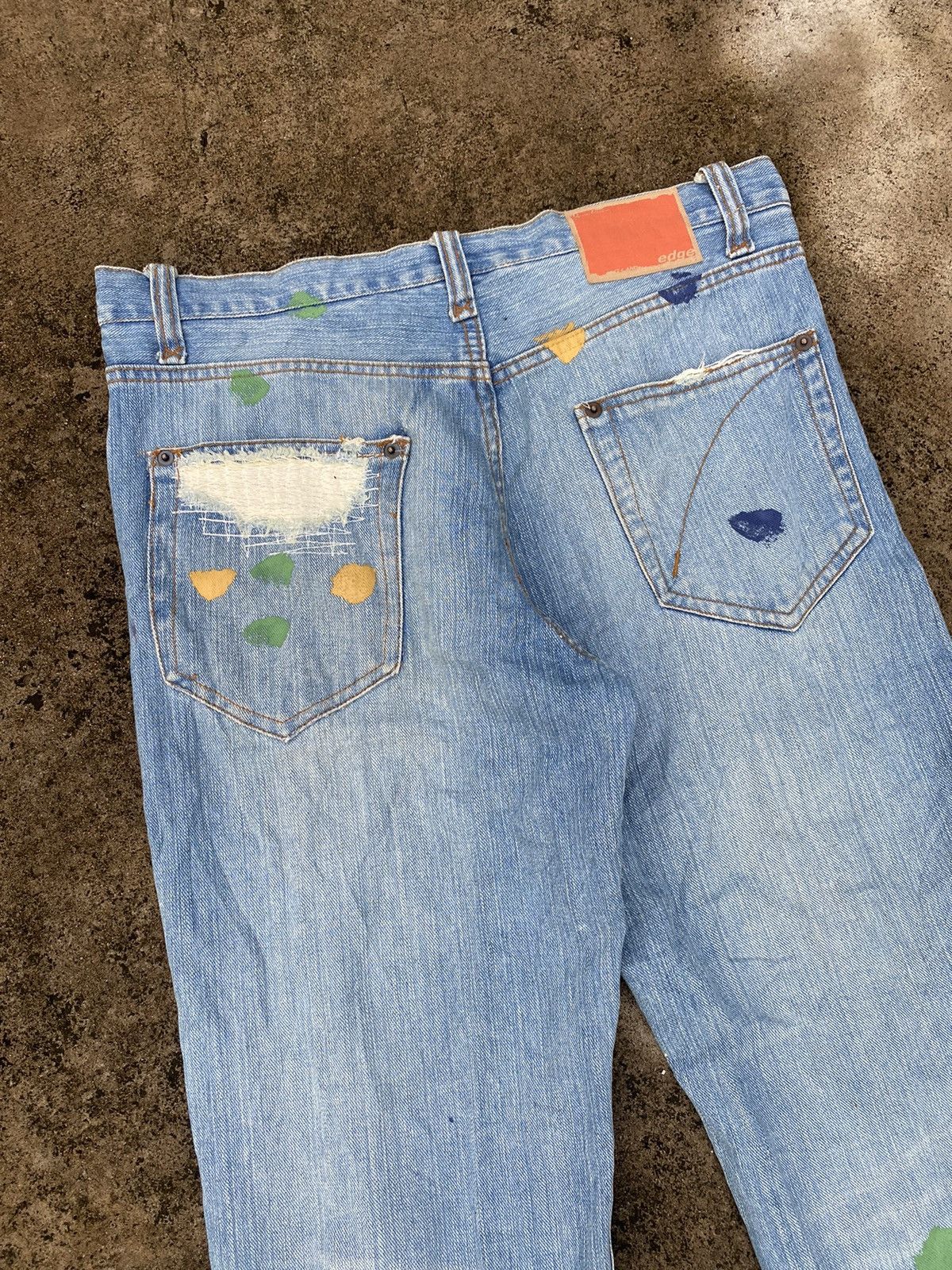 20471120 🖤BLACKFRIDAY🖤Japanese Unknown Denim Painted Like Kapital Size US 30 / EU 46 - 4 Thumbnail
