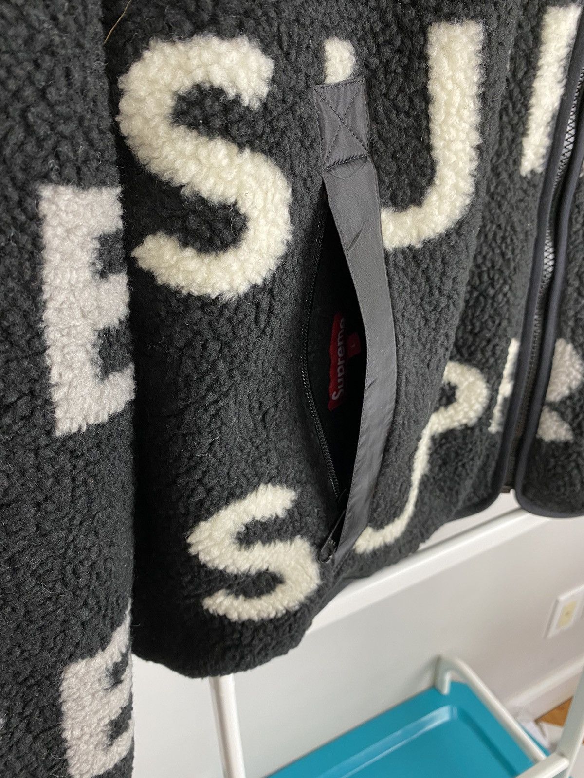 Goretex × Supreme 2018 Supreme Goretex Reversible Fleece Repeat Jacket Black Size US L / EU 52-54 / 3 - 5 Thumbnail