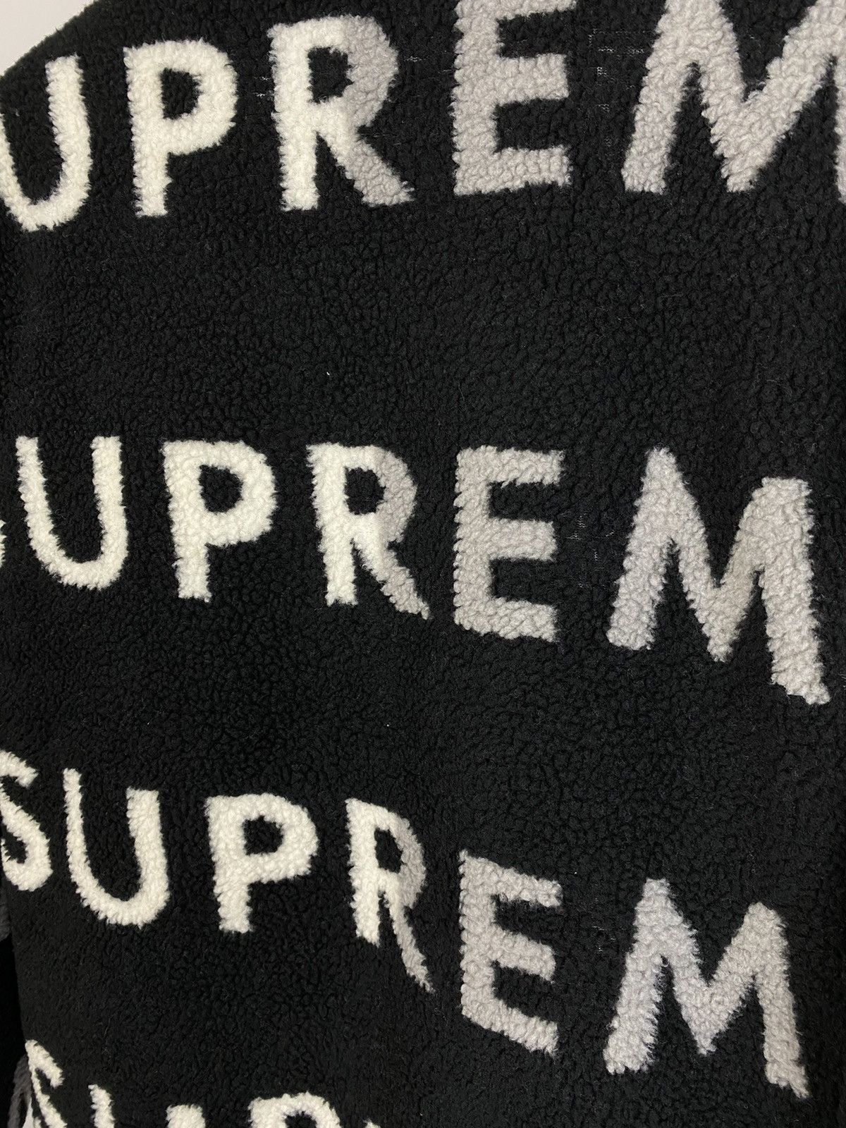 Goretex × Supreme 2018 Supreme Goretex Reversible Fleece Repeat Jacket Black Size US L / EU 52-54 / 3 - 10 Thumbnail