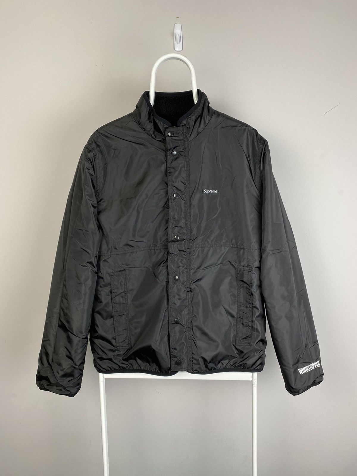 Goretex × Supreme 2018 Supreme Goretex Reversible Fleece Repeat Jacket Black Size US L / EU 52-54 / 3 - 11 Thumbnail