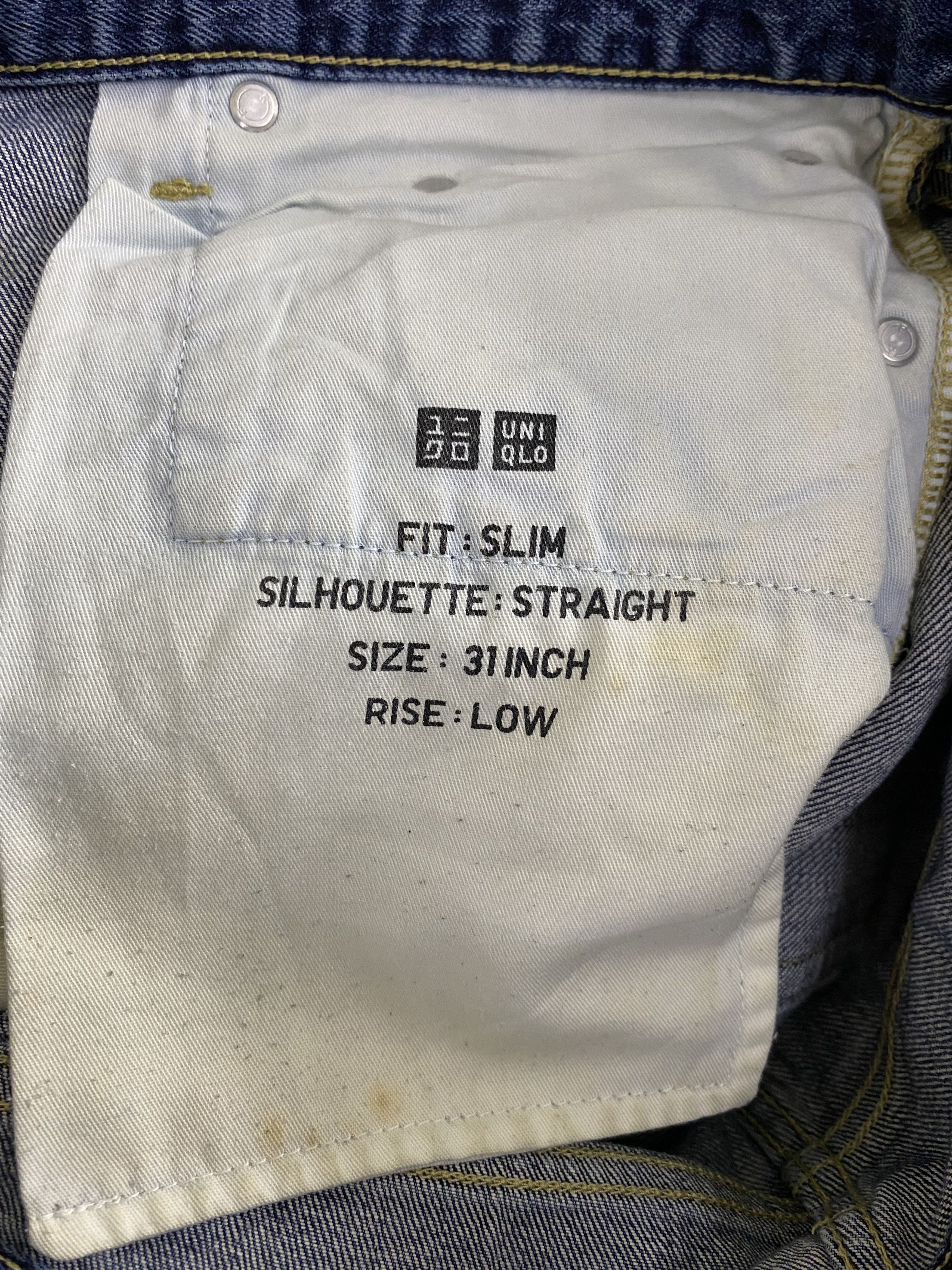 Uniqlo Vintage Uniqlo Selvedge Faded Blue Distress Denim Jean Size US 31 - 21 Thumbnail