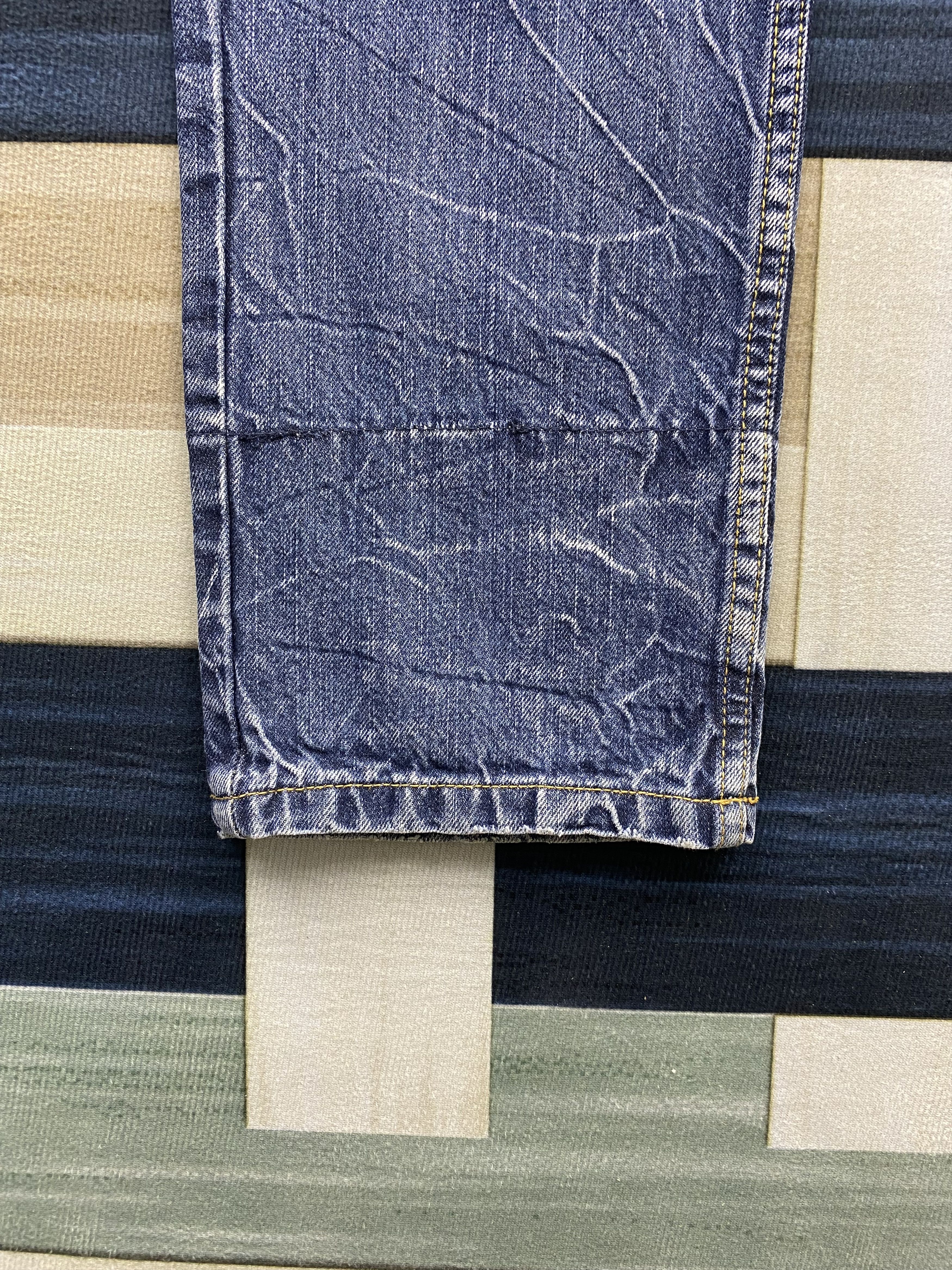 Japanese Brand Vintage Japanese Brand Double Waist Faded Blue Denim Jean Size US 33 - 11 Thumbnail