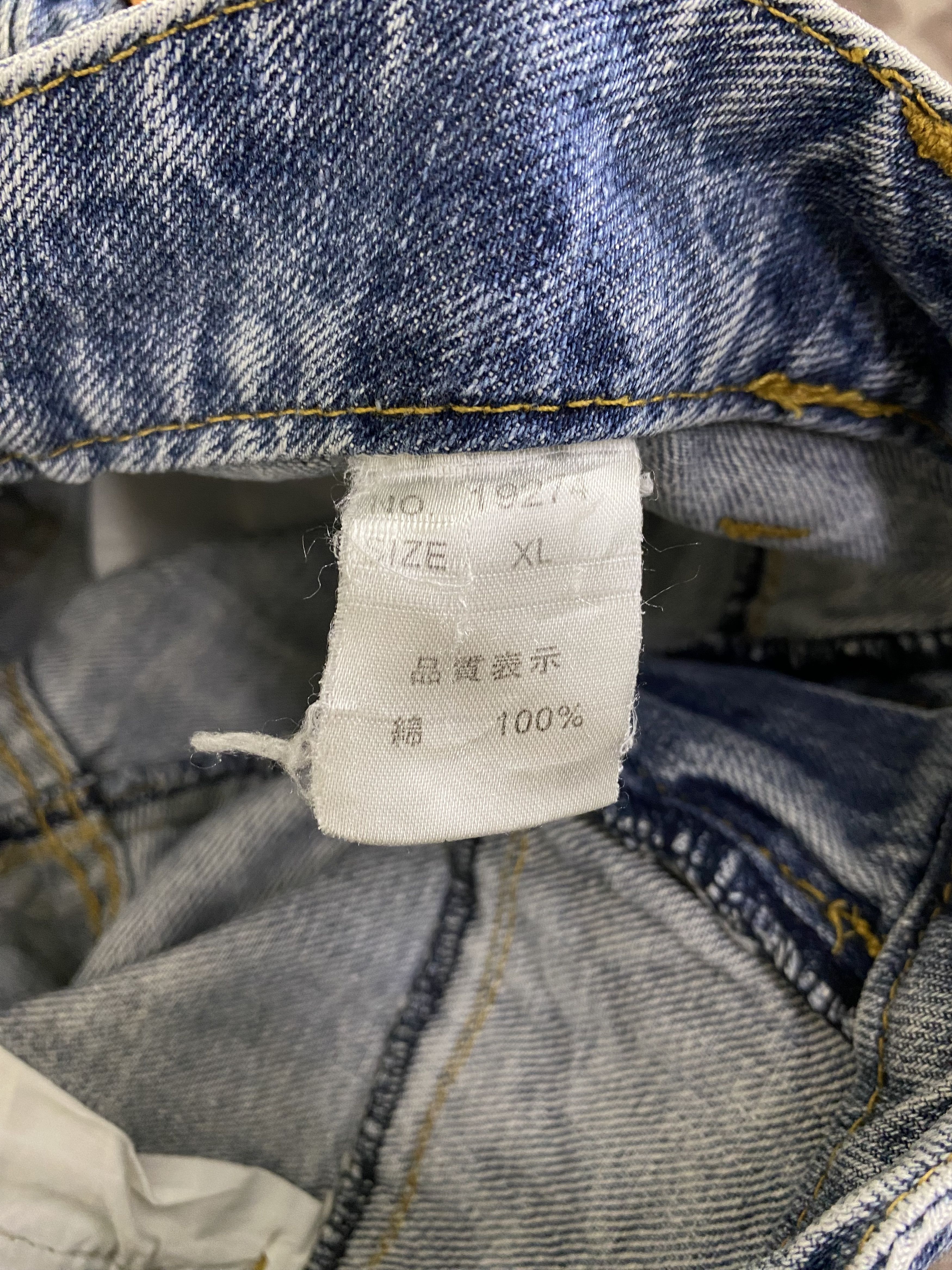 Japanese Brand Vintage Japanese Brand Double Waist Faded Blue Denim Jean Size US 33 - 19 Thumbnail