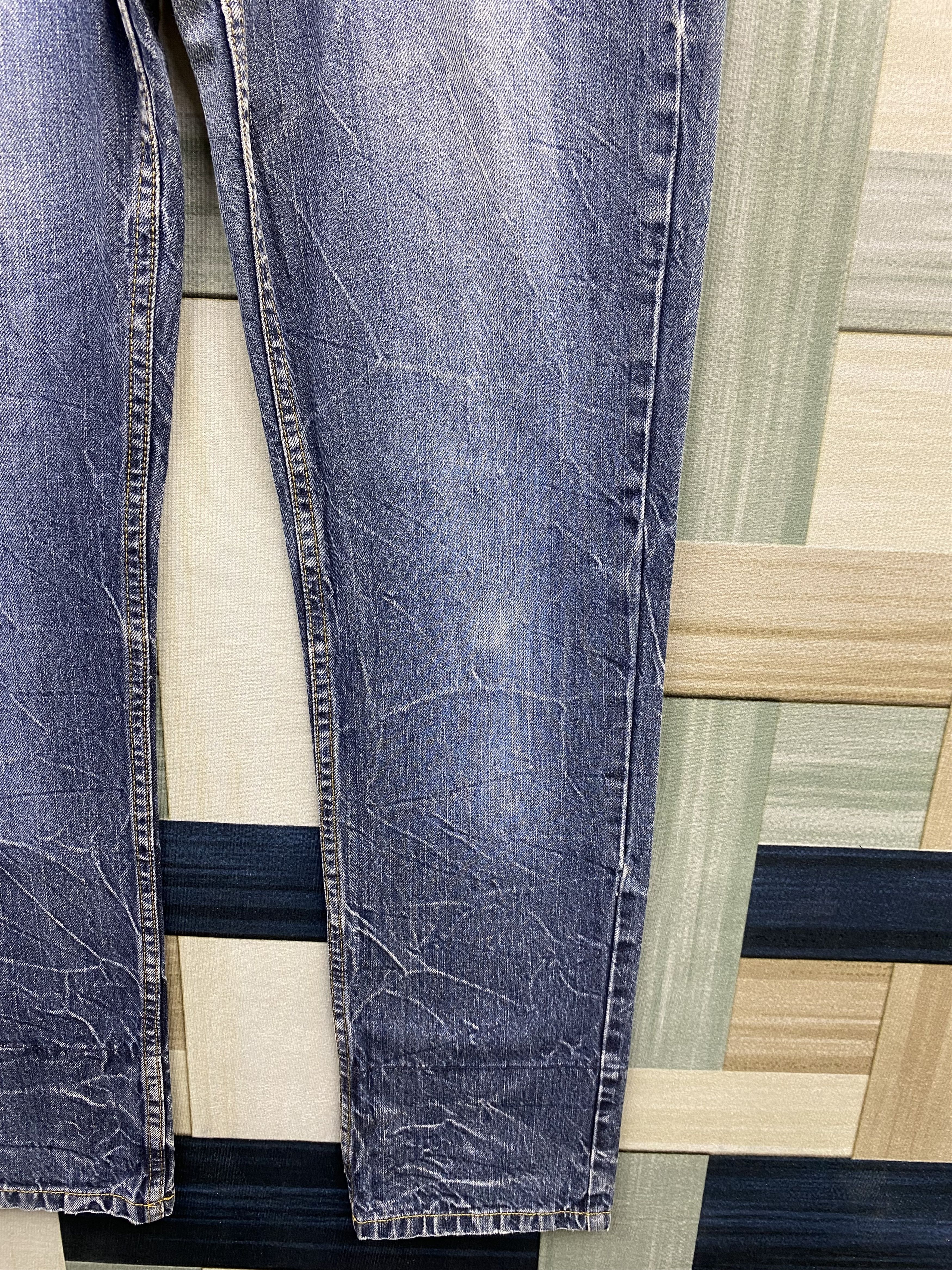 Japanese Brand Vintage Japanese Brand Double Waist Faded Blue Denim Jean Size US 33 - 10 Thumbnail
