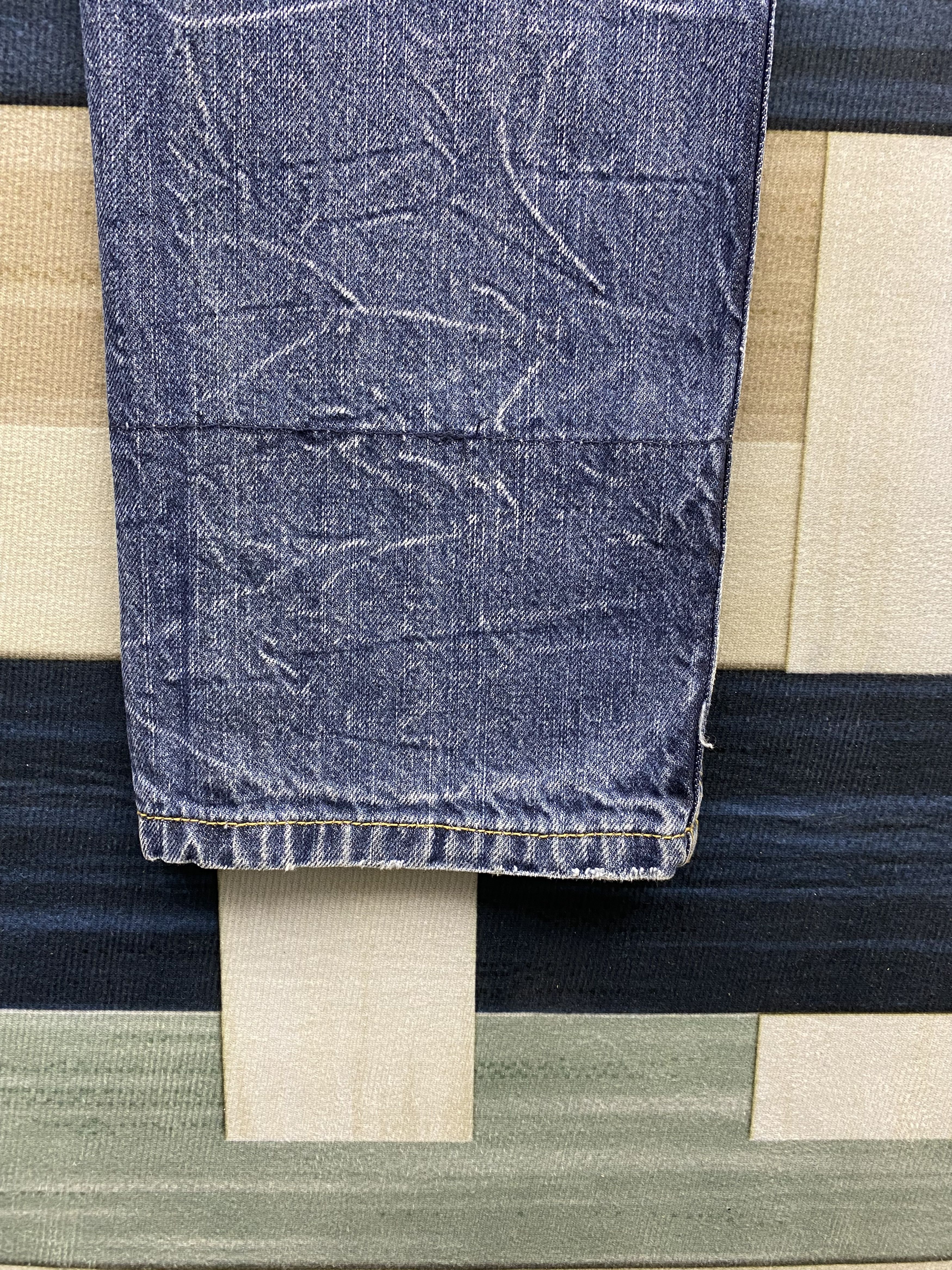 Japanese Brand Vintage Japanese Brand Double Waist Faded Blue Denim Jean Size US 33 - 14 Thumbnail