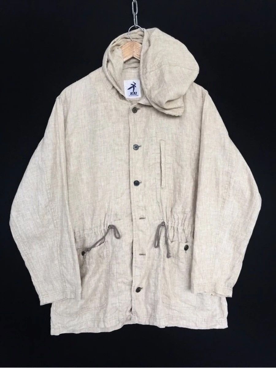 Issey Miyake 💥Final💥Issey Miyake Hai Sporitng Gear Linen Parka Jacket Size US L / EU 52-54 / 3 - 1 Thumbnail