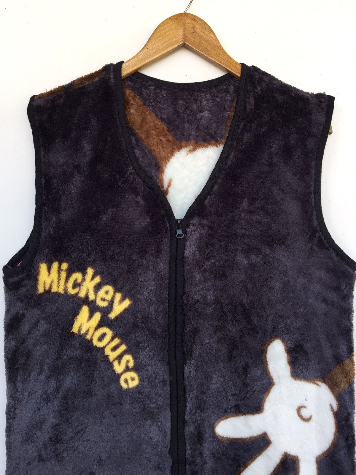 Disney × Mickey Mouse 🔥Mickey Mouse Vest Fleece Zipper Overprint Size US L / EU 52-54 / 3 - 5 Thumbnail