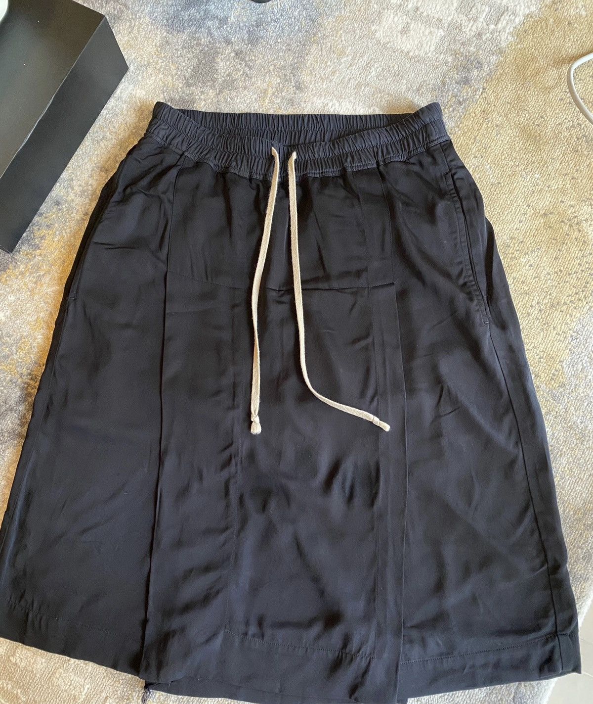 Rick Owens Rick Owens ro 15ss black shorts Size US 31 - 1 Thumbnail