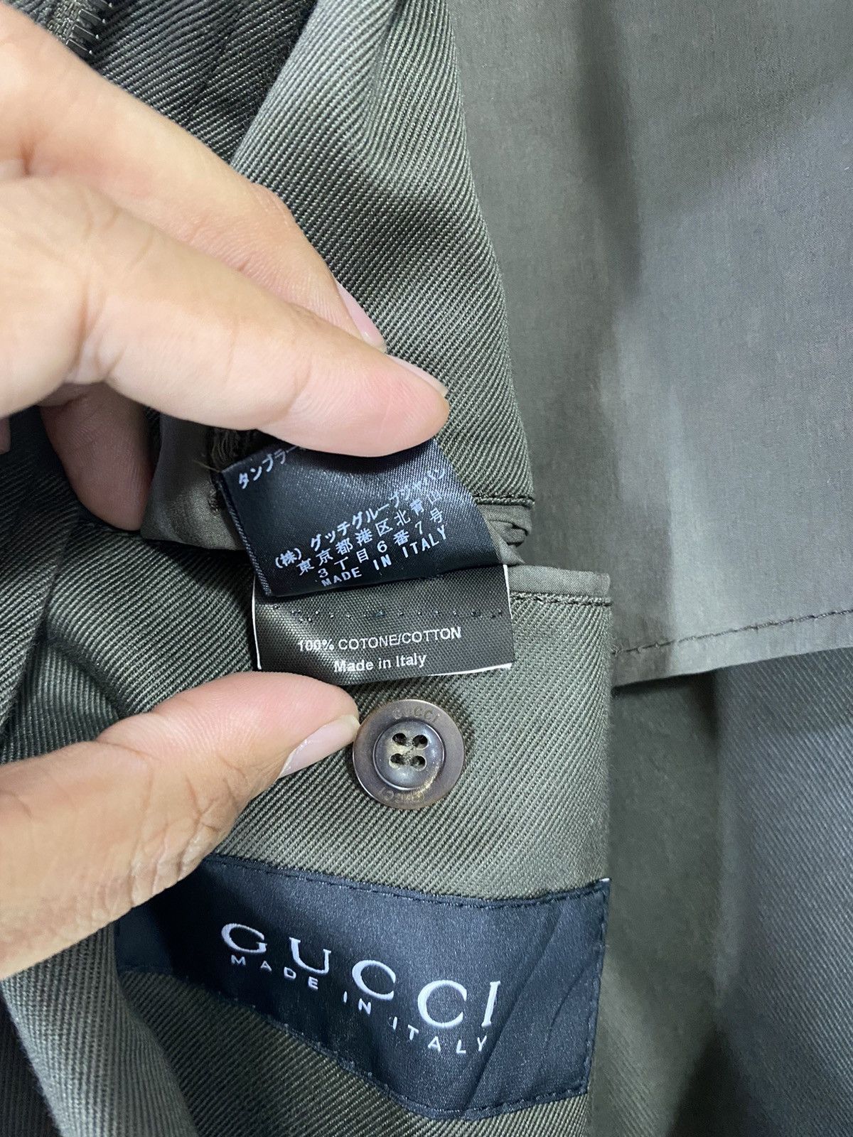 Gucci Rare Gucci Trench Coat Small Embroidery Logo Tactical Pocket Size US S / EU 44-46 / 1 - 13 Thumbnail