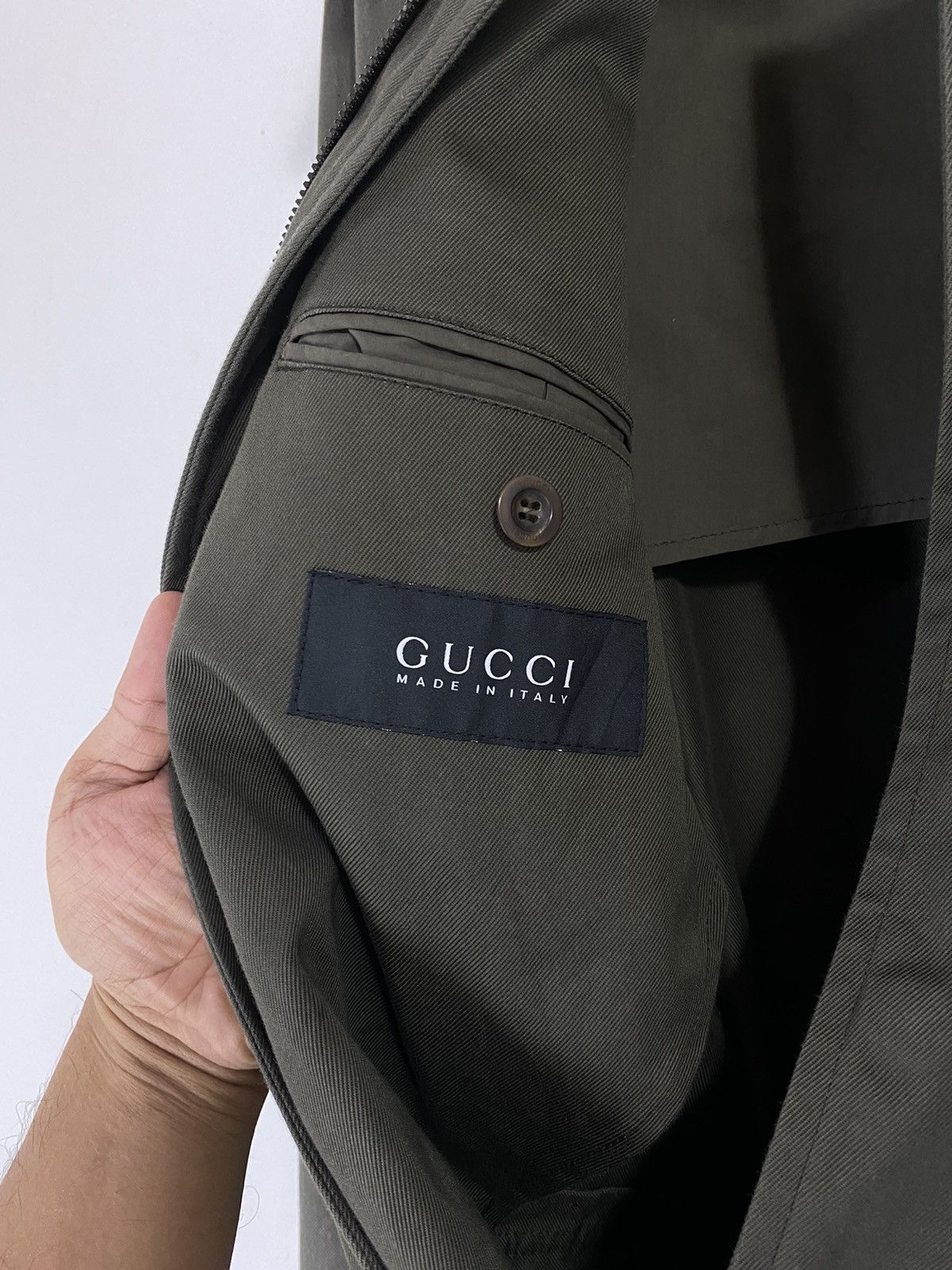 Gucci Rare Gucci Trench Coat Small Embroidery Logo Tactical Pocket Size US S / EU 44-46 / 1 - 12 Thumbnail