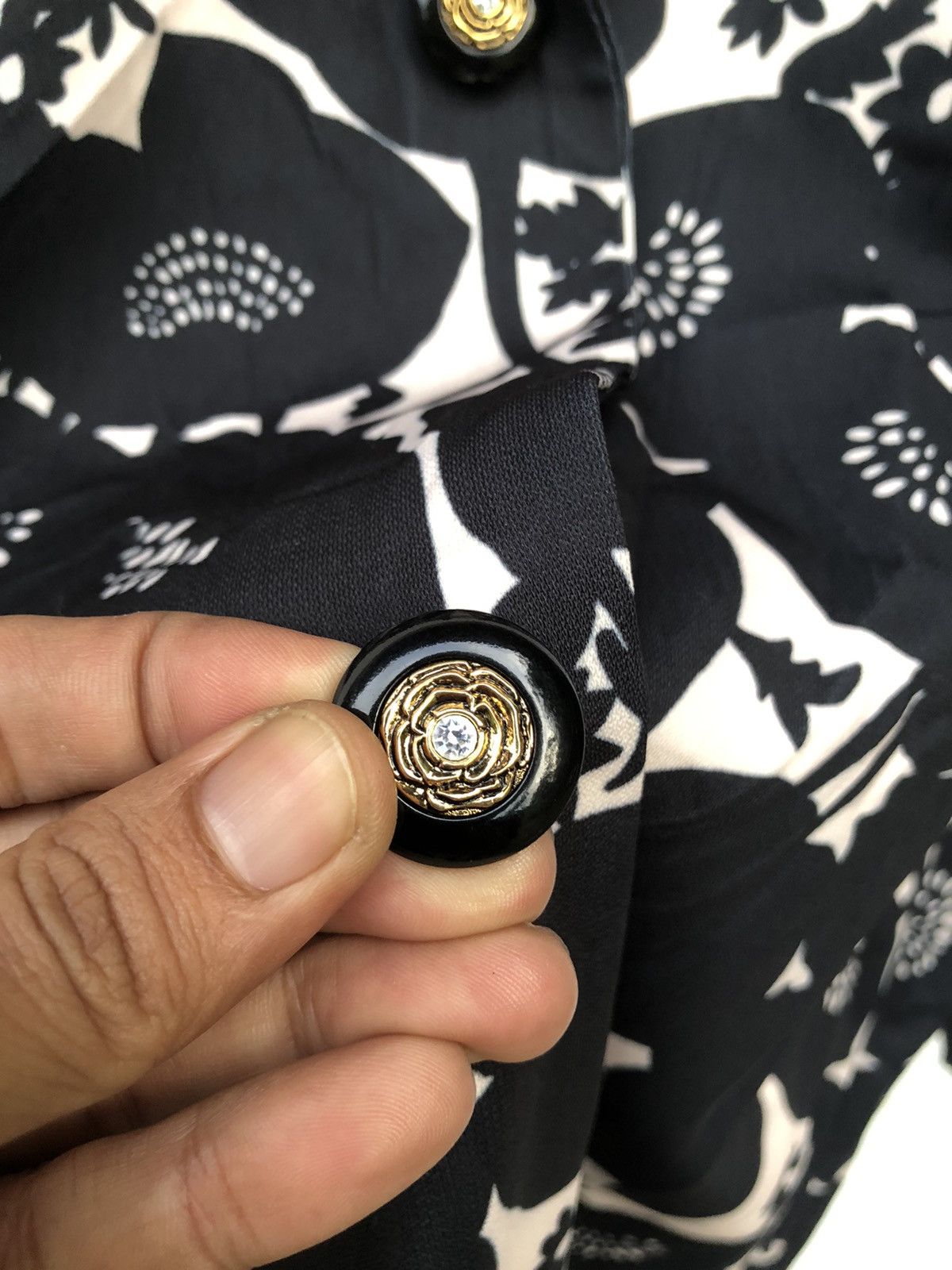 Otto OTTO FULL PRINT FLOWER JACKET TRADITIONAL BUTTON DIAMOND Size M / US 6-8 / IT 42-44 - 6 Thumbnail