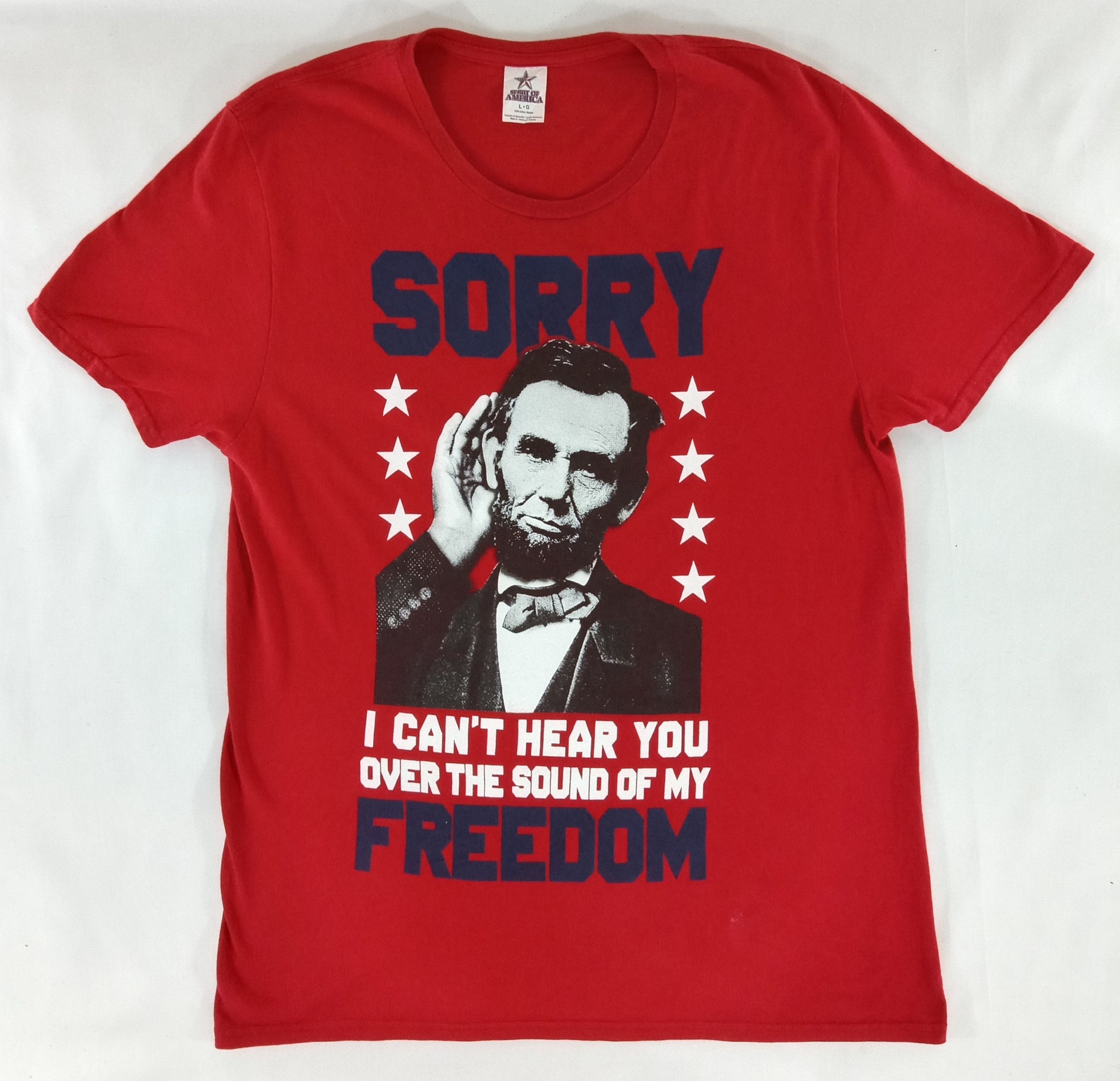 President's Vintage Abraham Lincoln Spirit Of America T Shirt Size US L / EU 52-54 / 3 - 1 Thumbnail